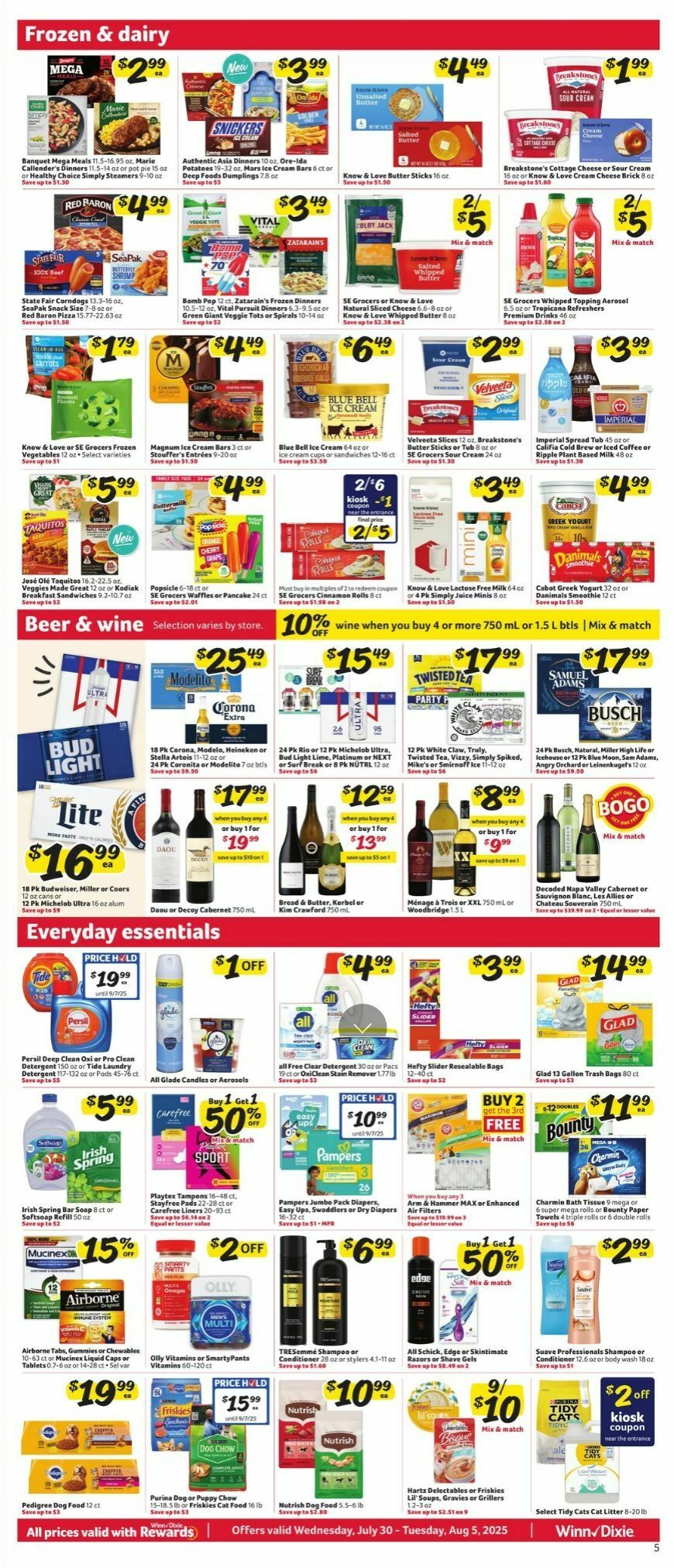 Winn-Dixie Weekly Ad from July 30