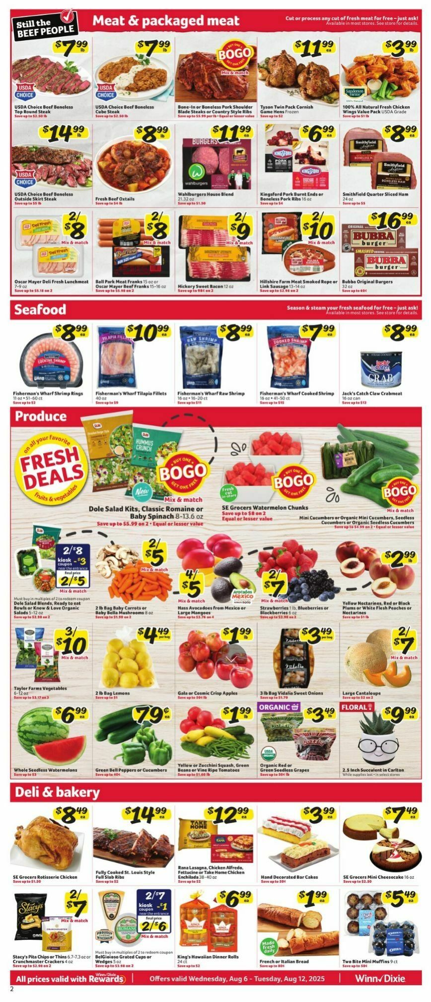 Winn-Dixie Weekly Ad from August 6