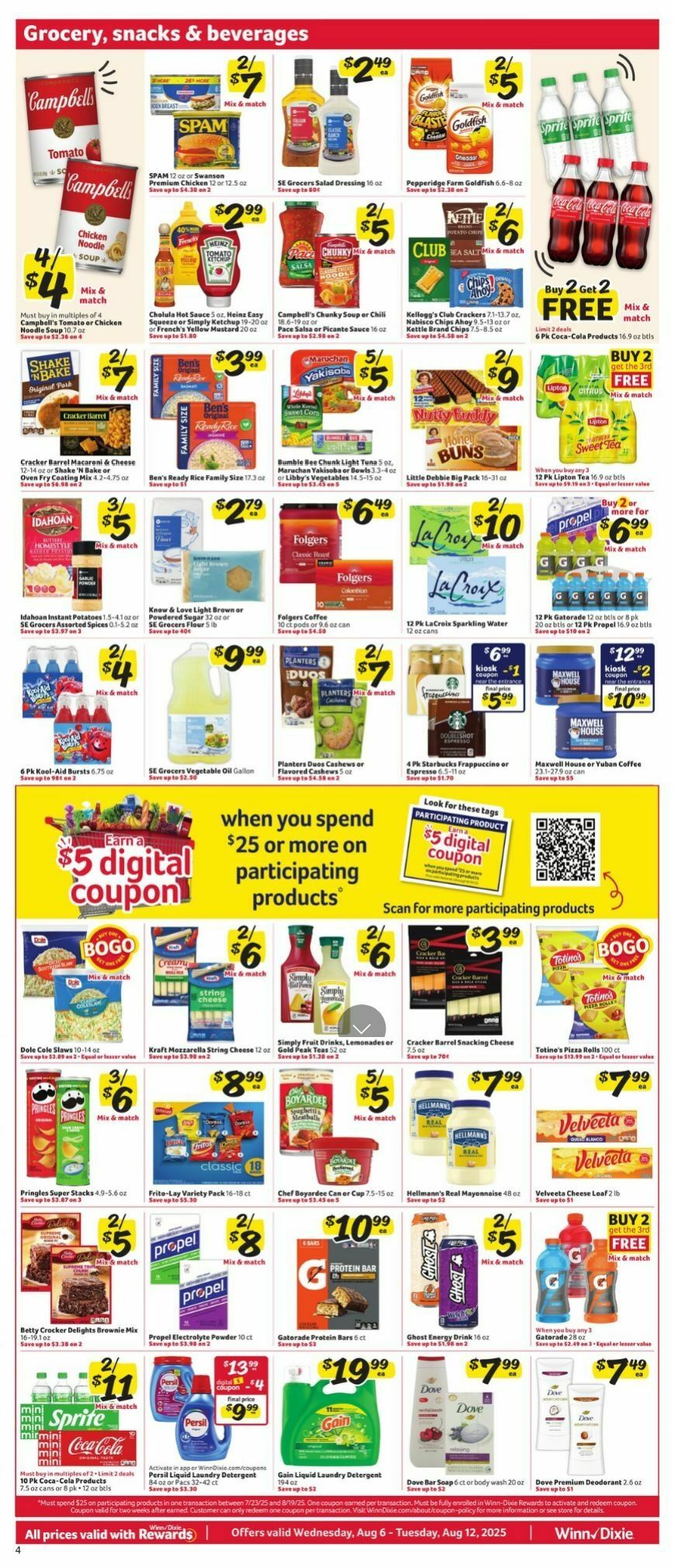 Winn-Dixie Weekly Ad from August 6