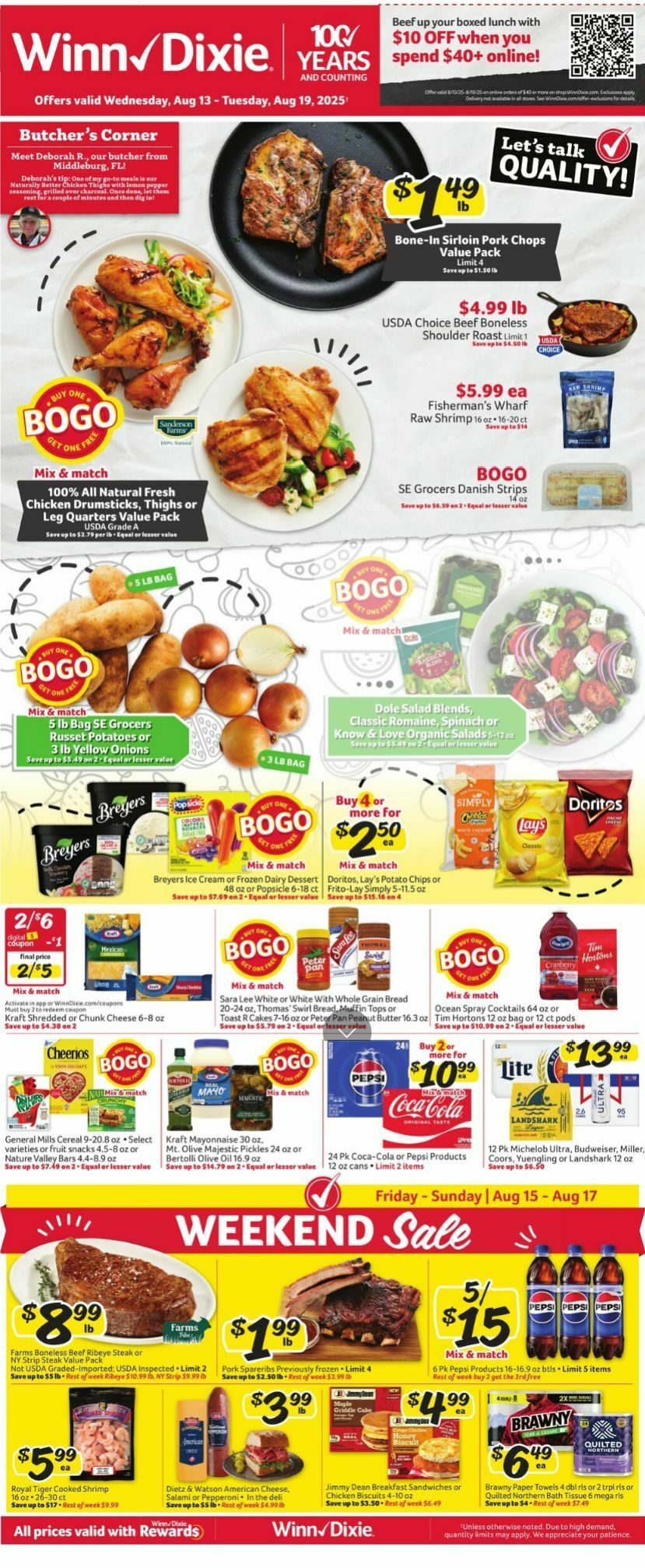 Winn-Dixie Weekly Ad from August 13