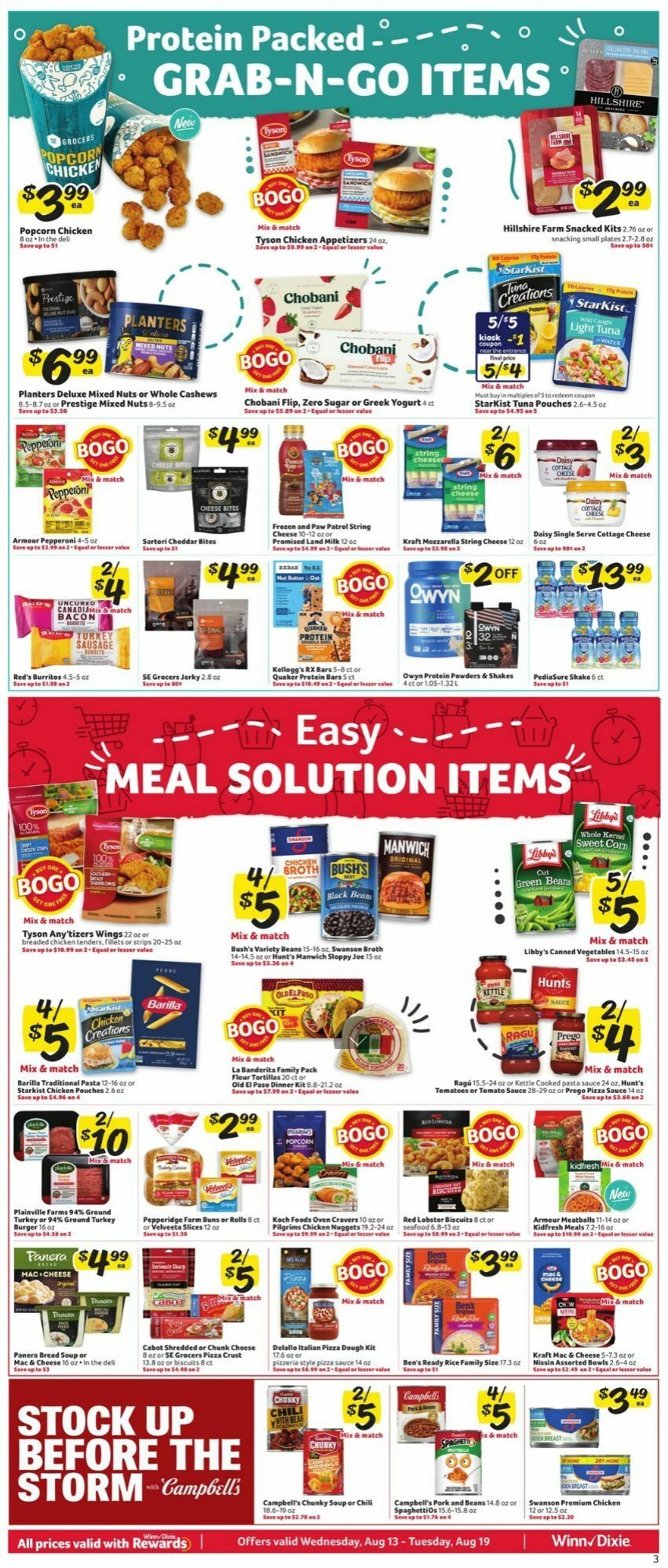 Winn-Dixie Weekly Ad from August 13