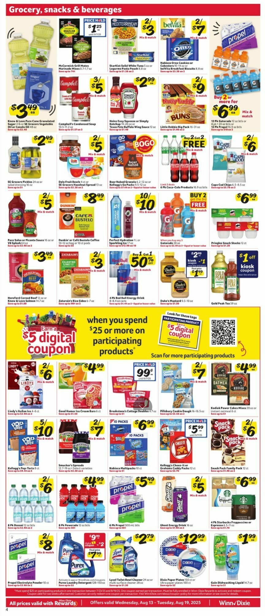 Winn-Dixie Weekly Ad from August 13