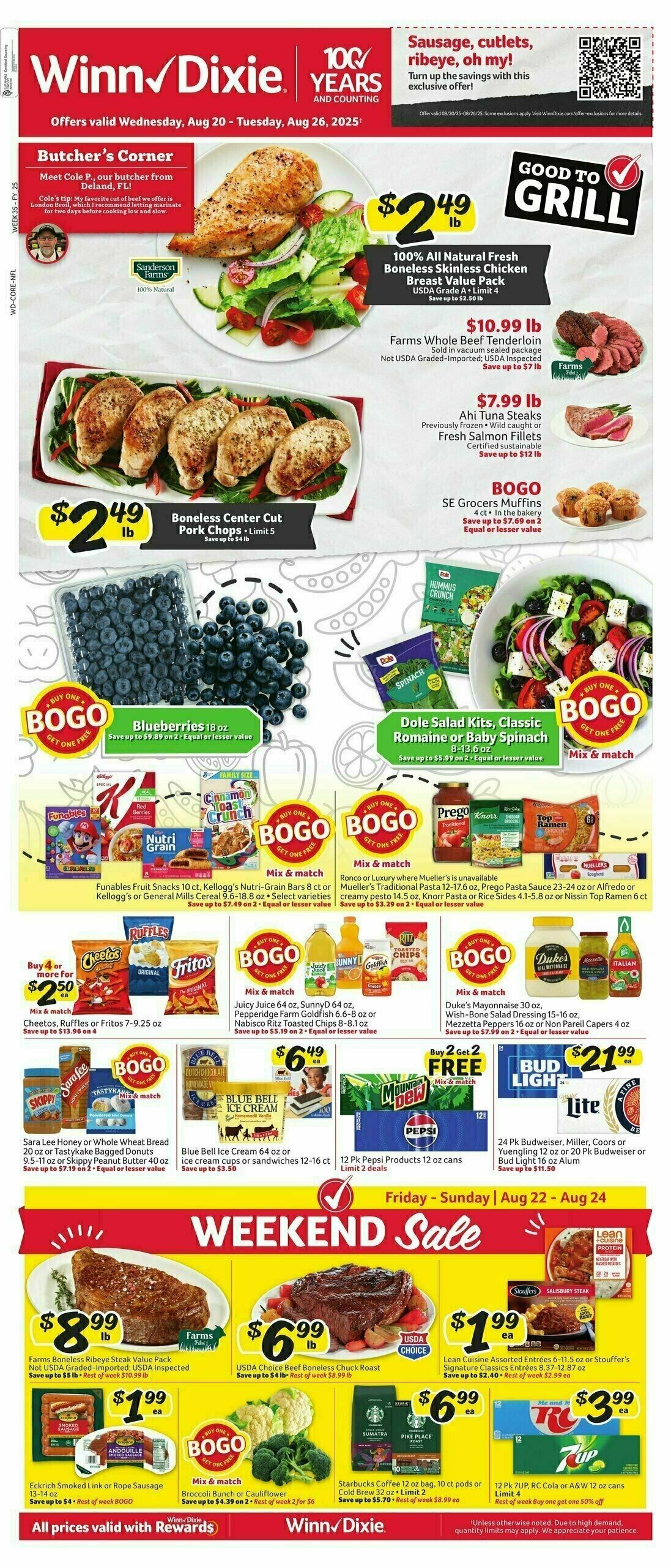 Winn-Dixie Weekly Ad from August 20