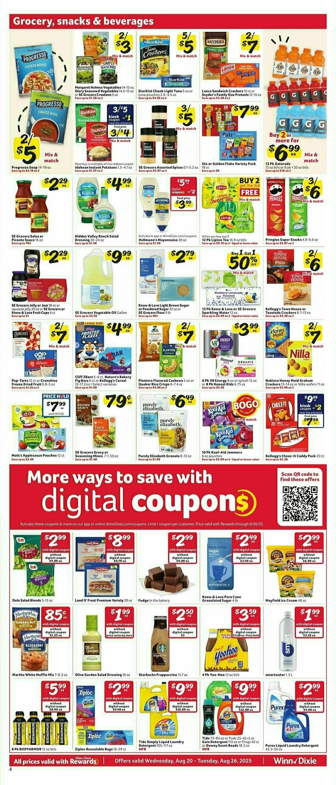 Winn-Dixie Weekly Ad from August 20