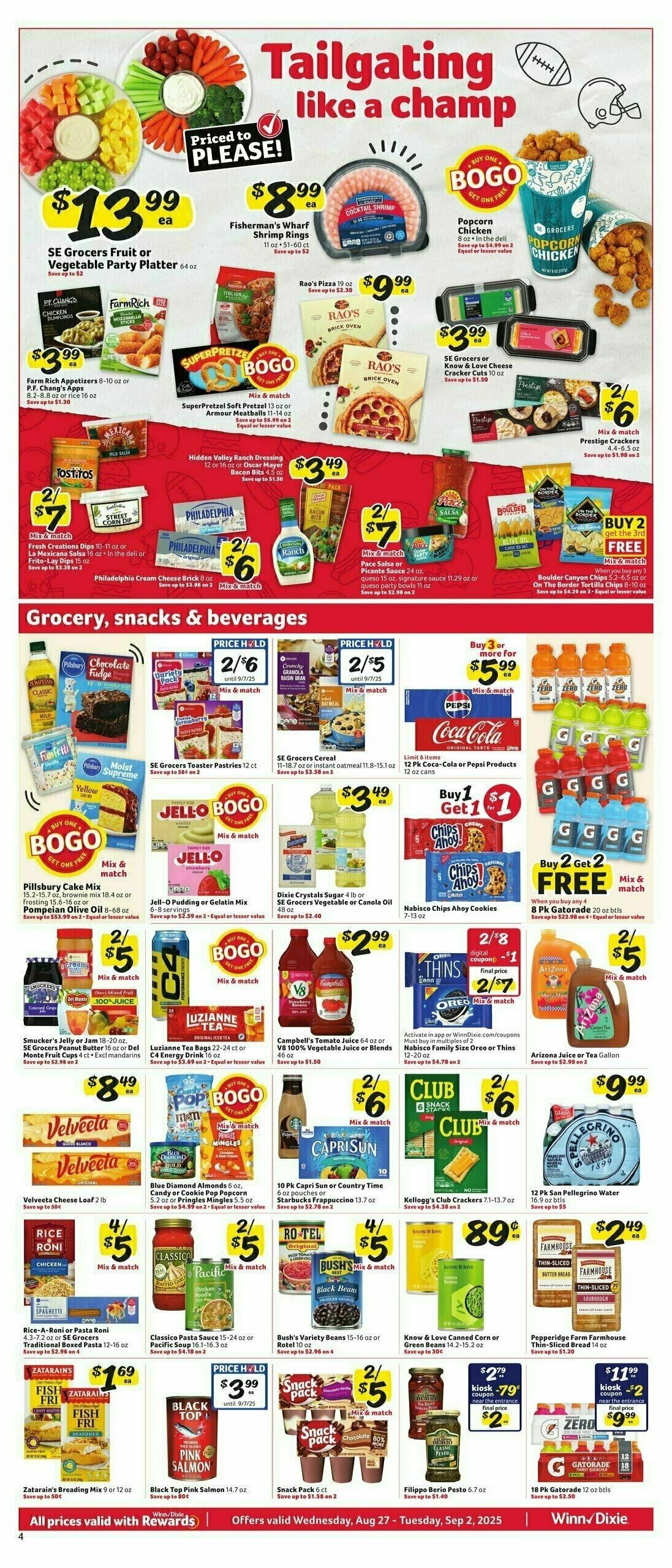 Winn-Dixie Weekly Ad from August 27
