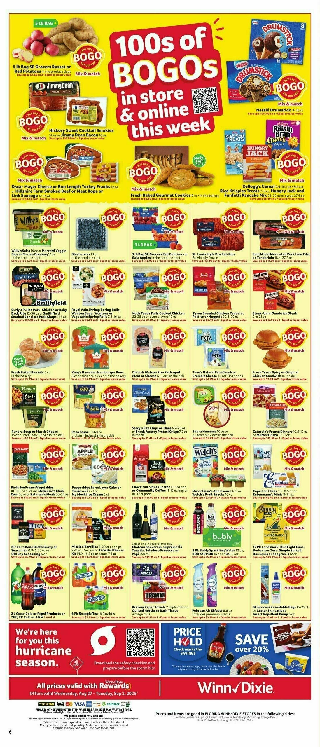 Winn-Dixie Weekly Ad from August 27