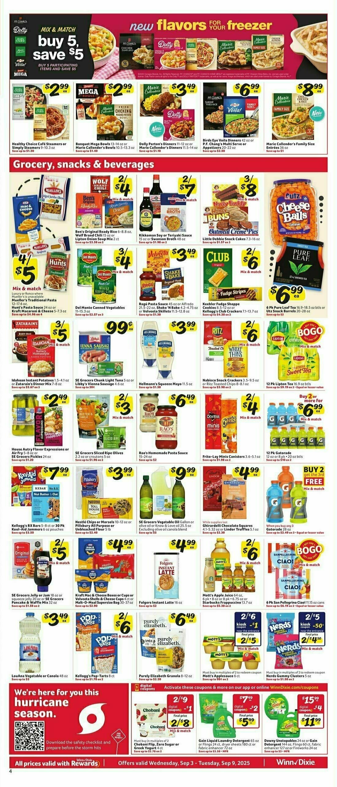 Winn-Dixie Weekly Ad from September 3