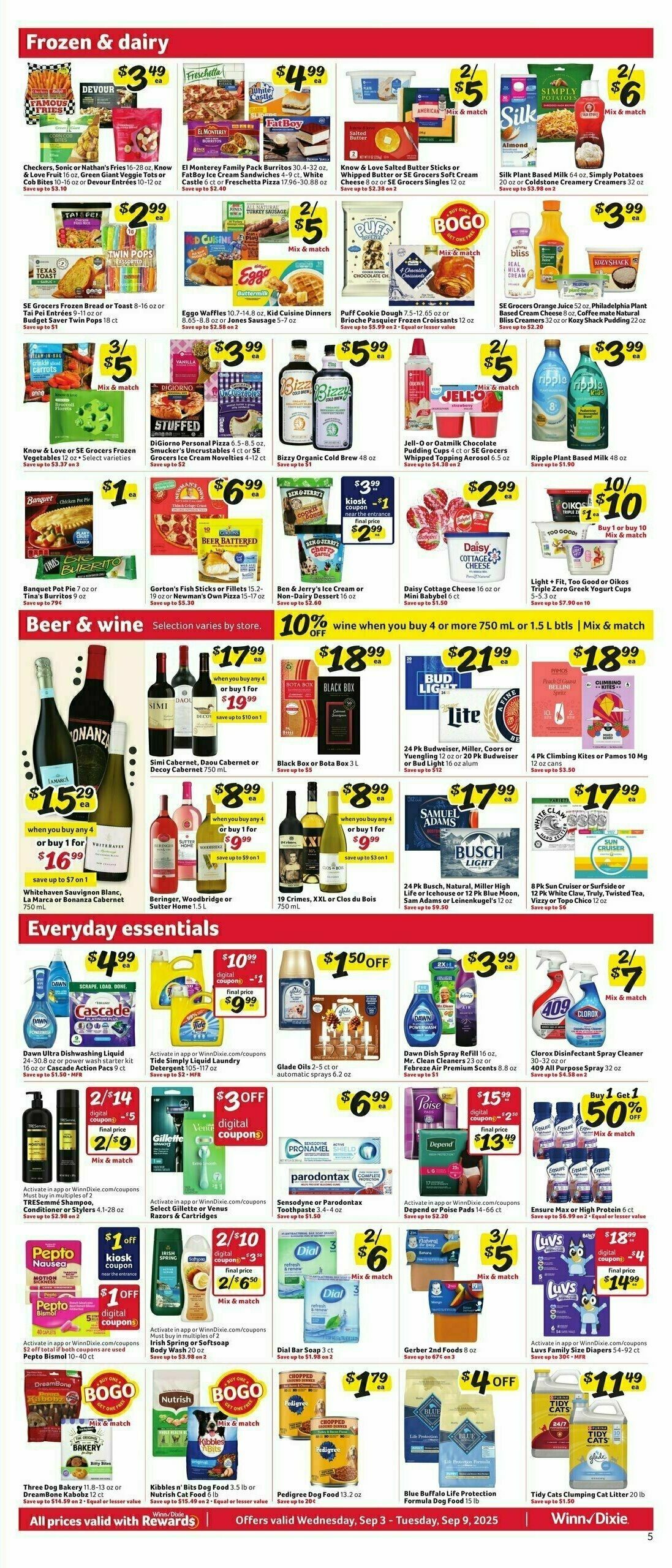 Winn-Dixie Weekly Ad from September 3
