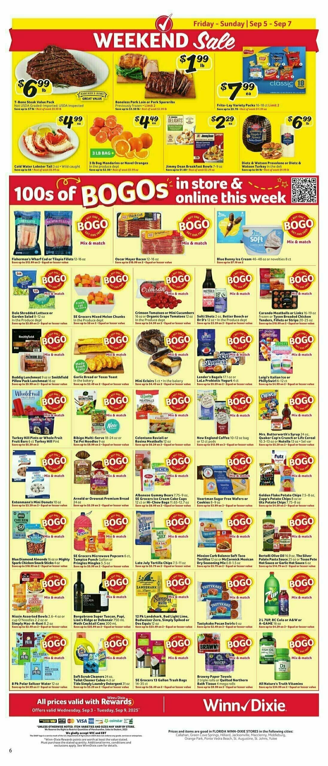 Winn-Dixie Weekly Ad from September 3