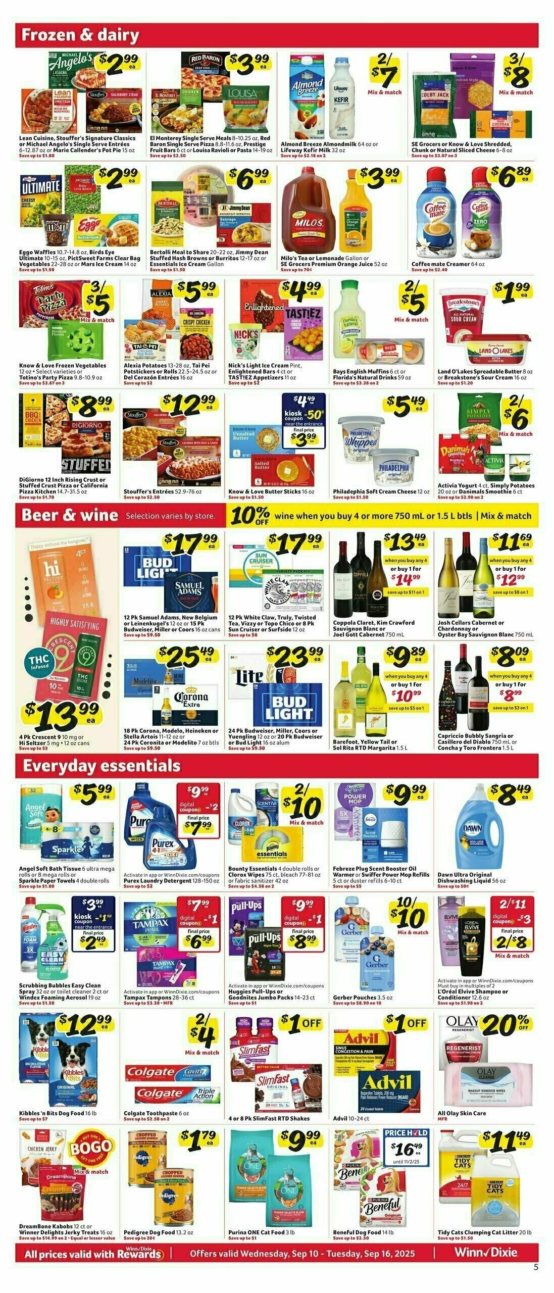Winn-Dixie Weekly Ad from September 10