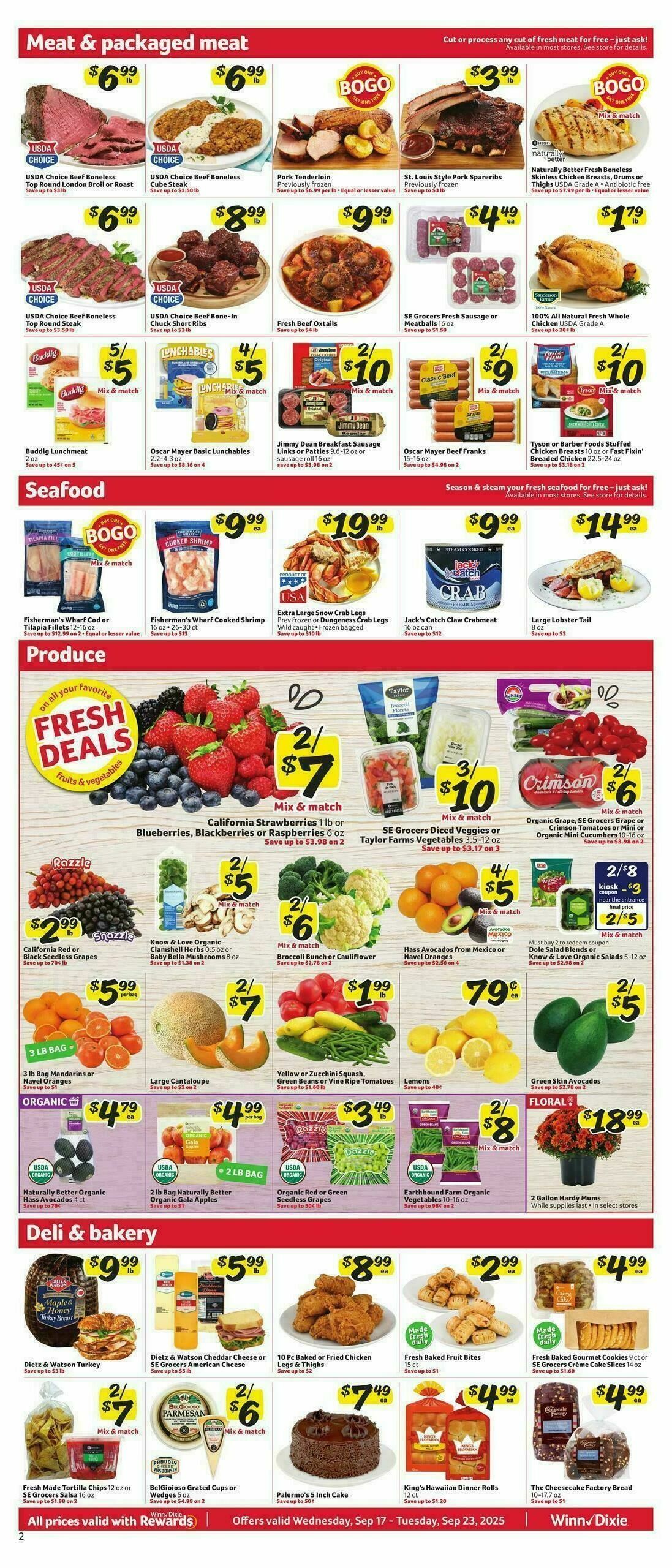 Winn-Dixie Weekly Ad from September 17