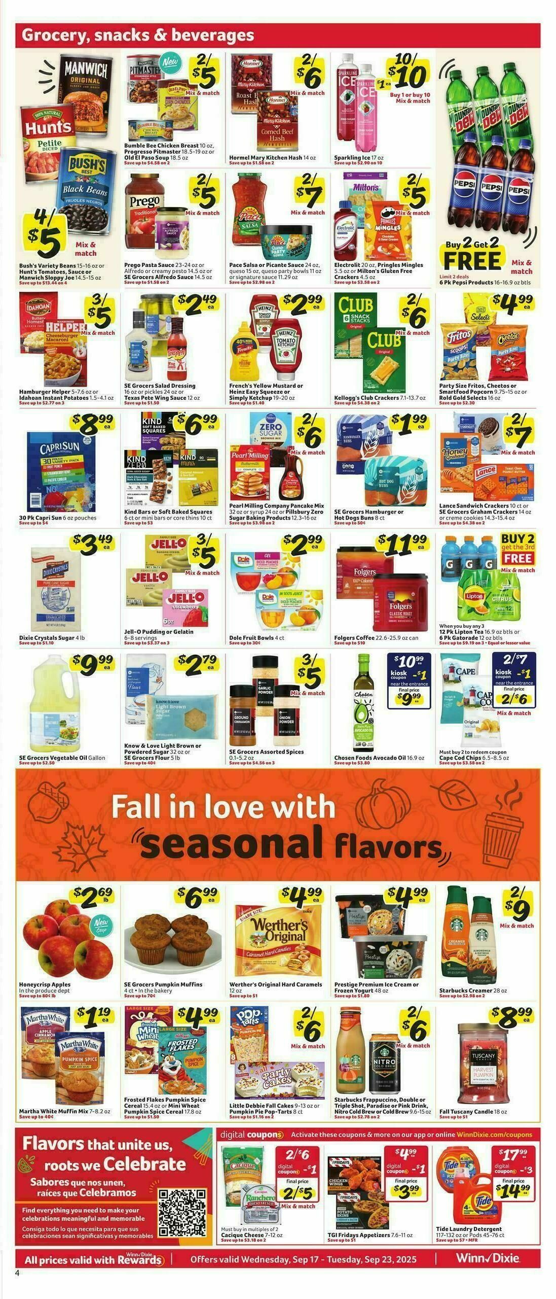 Winn-Dixie Weekly Ad from September 17