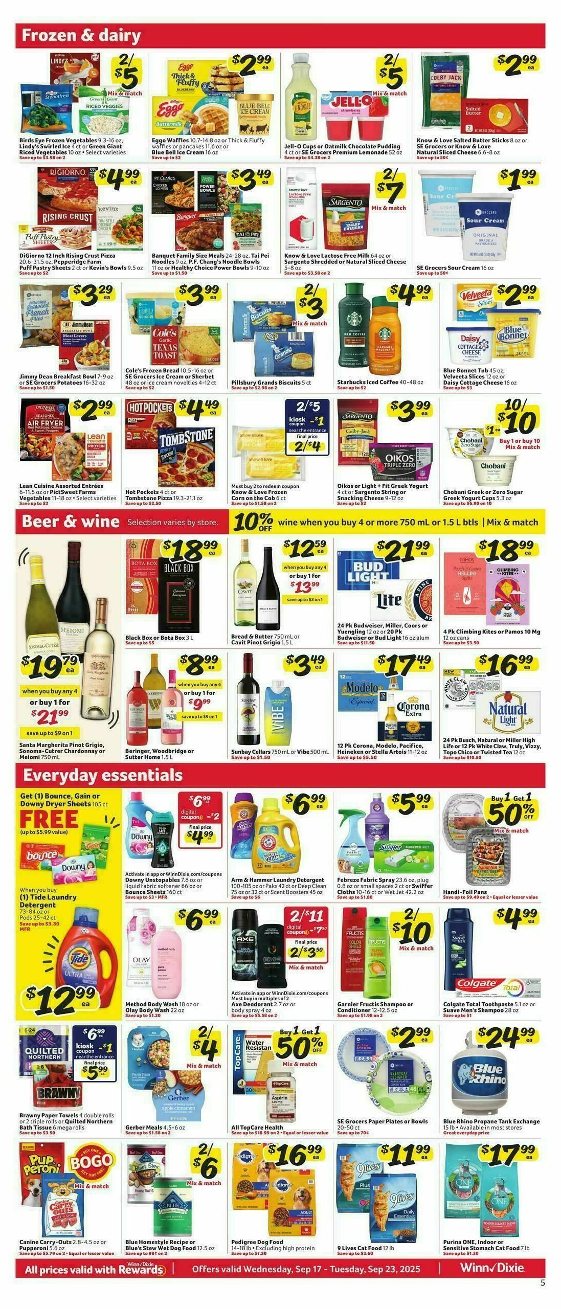 Winn-Dixie Weekly Ad from September 17