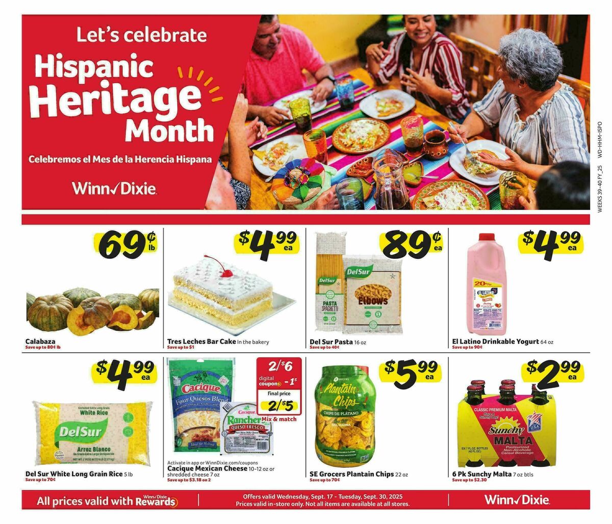Winn-Dixie Weekly Ad from September 17