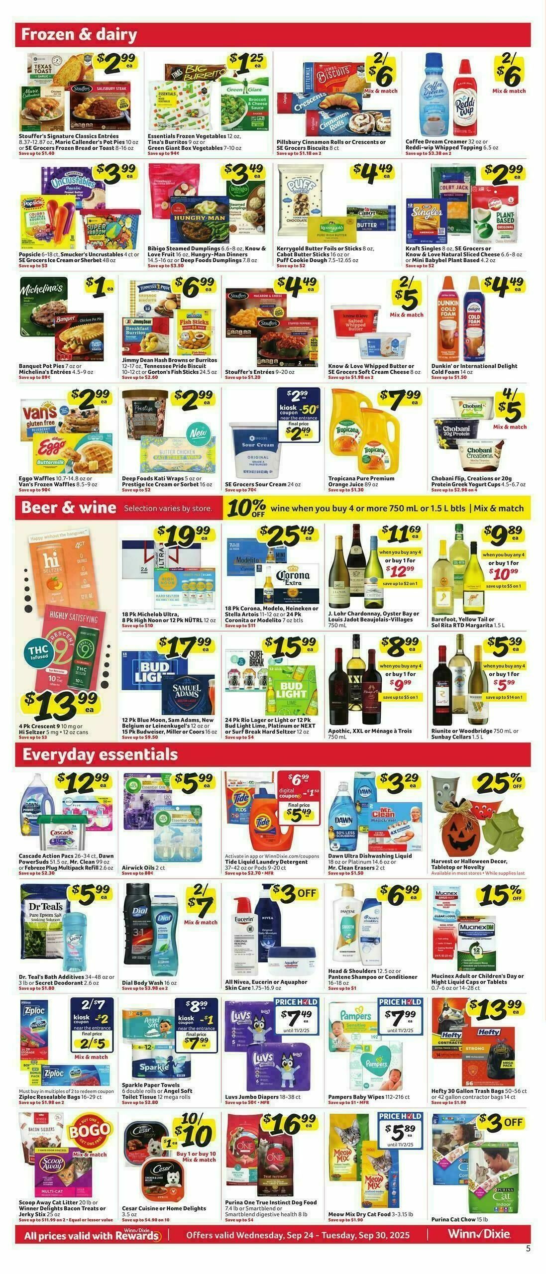 Winn-Dixie Weekly Ad from September 24