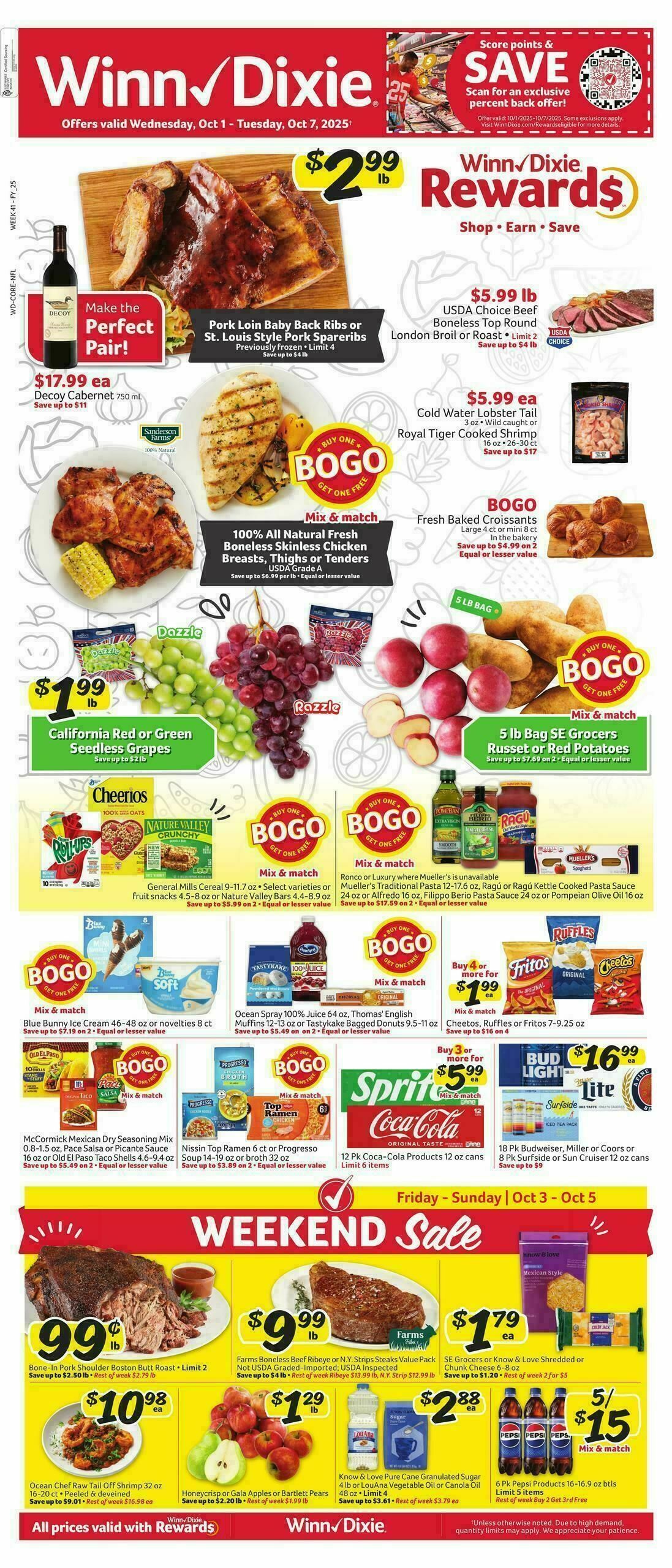 Winn-Dixie Weekly Ad from October 1