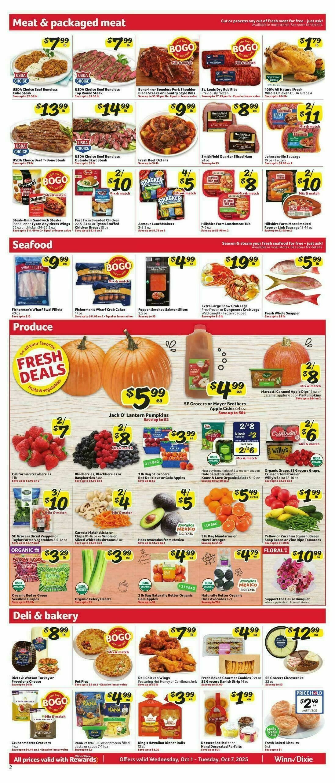 Winn-Dixie Weekly Ad from October 1