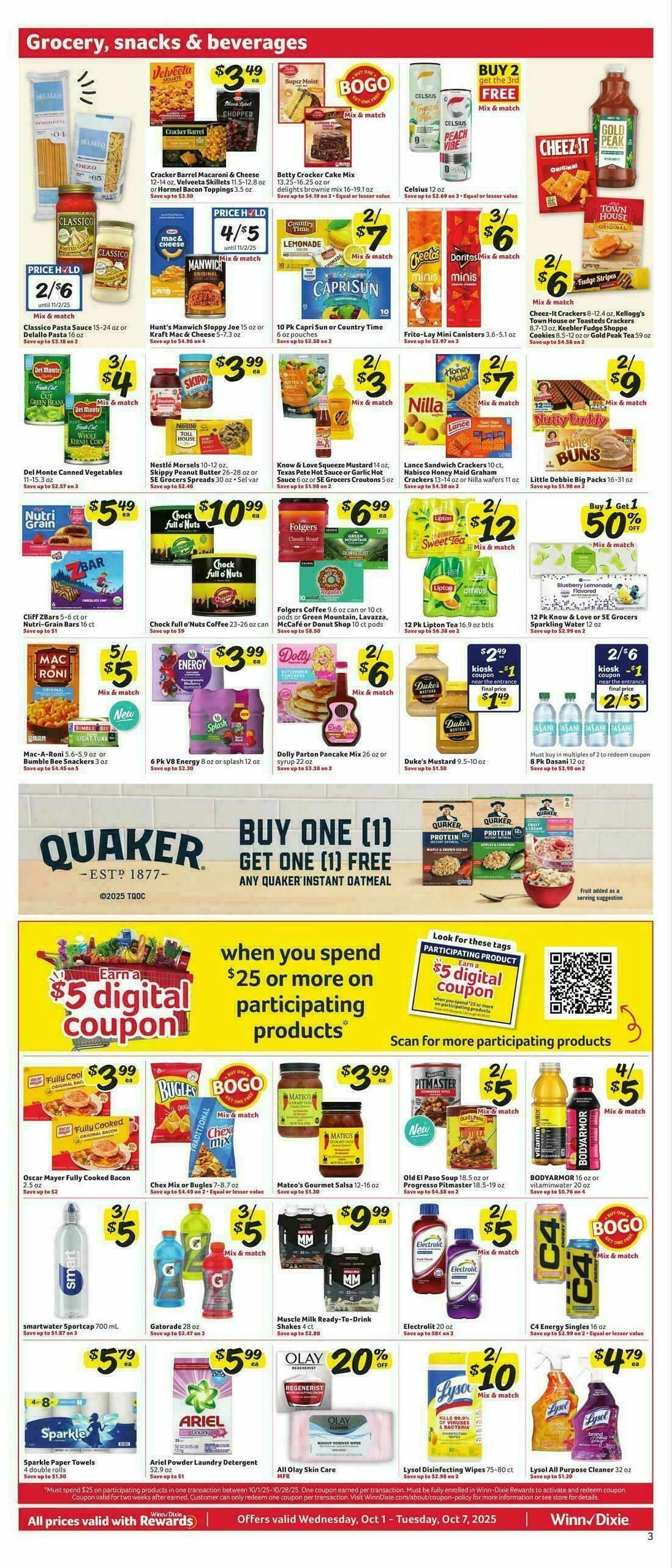 Winn-Dixie Weekly Ad from October 1