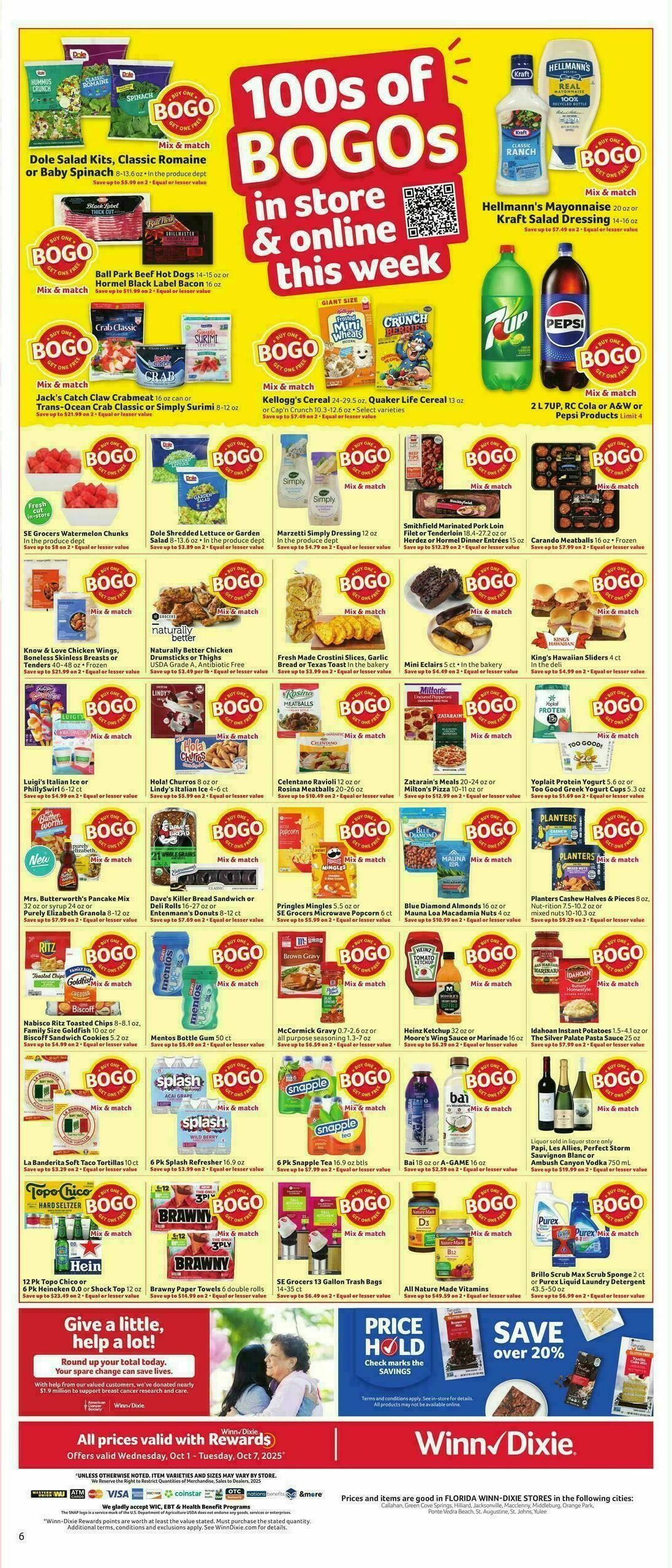 Winn-Dixie Weekly Ad from October 1