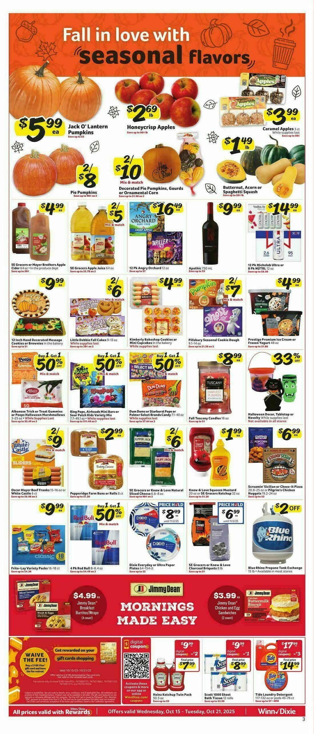Winn-Dixie Weekly Ad from October 15