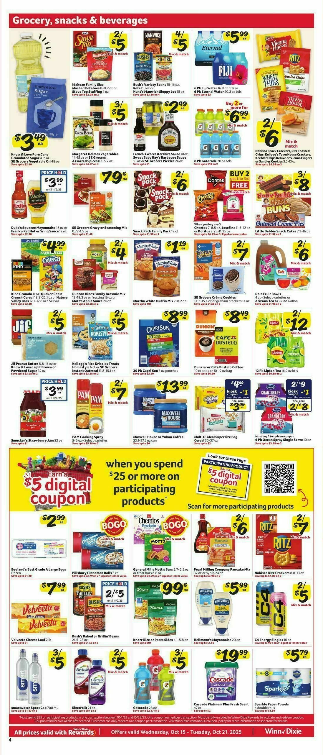 Winn-Dixie Weekly Ad from October 15