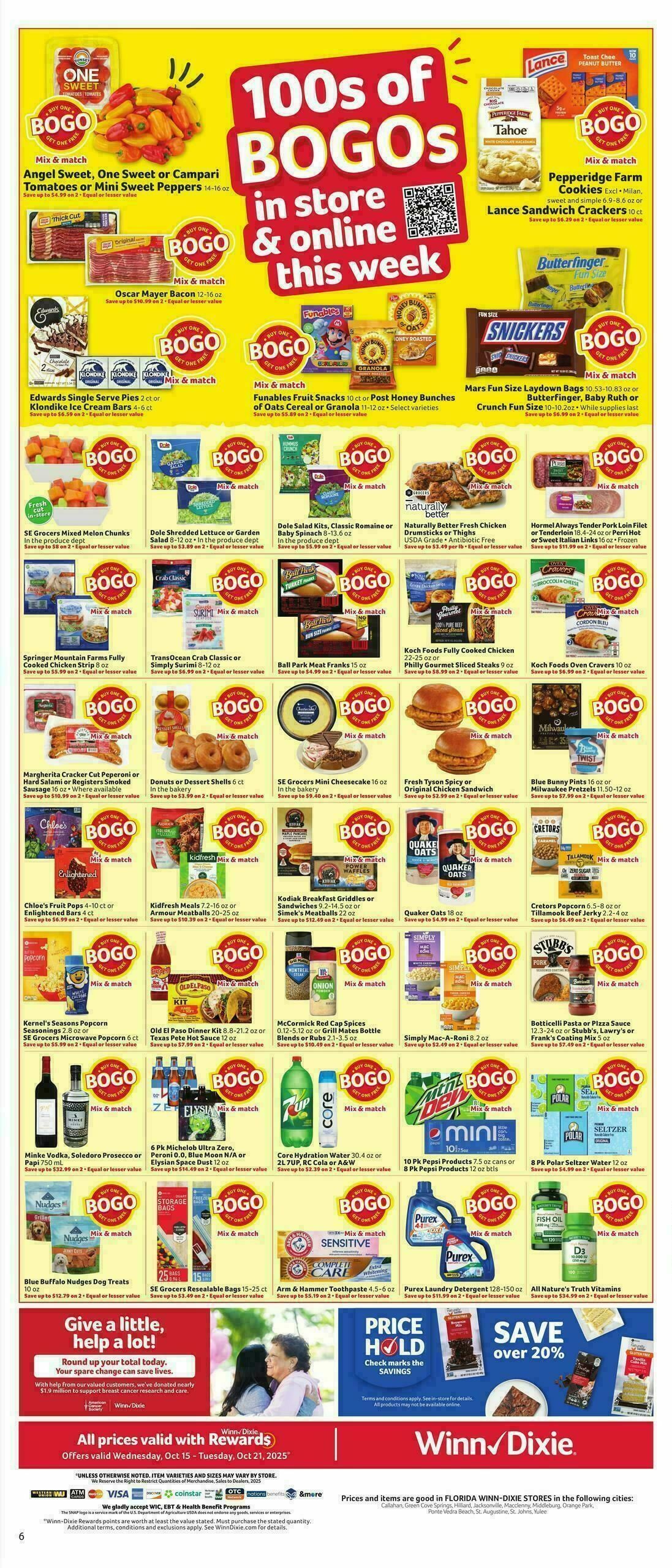 Winn-Dixie Weekly Ad from October 15