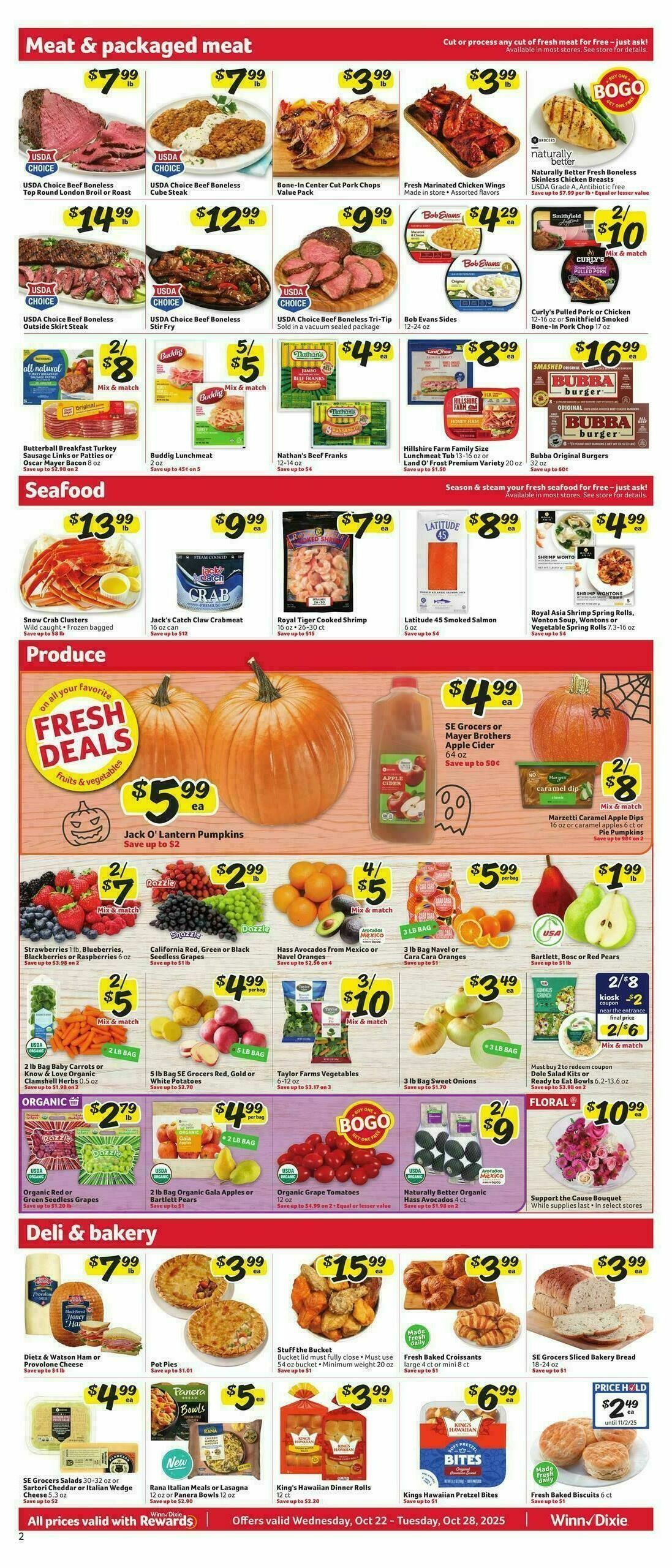 Winn-Dixie Weekly Ad from October 22