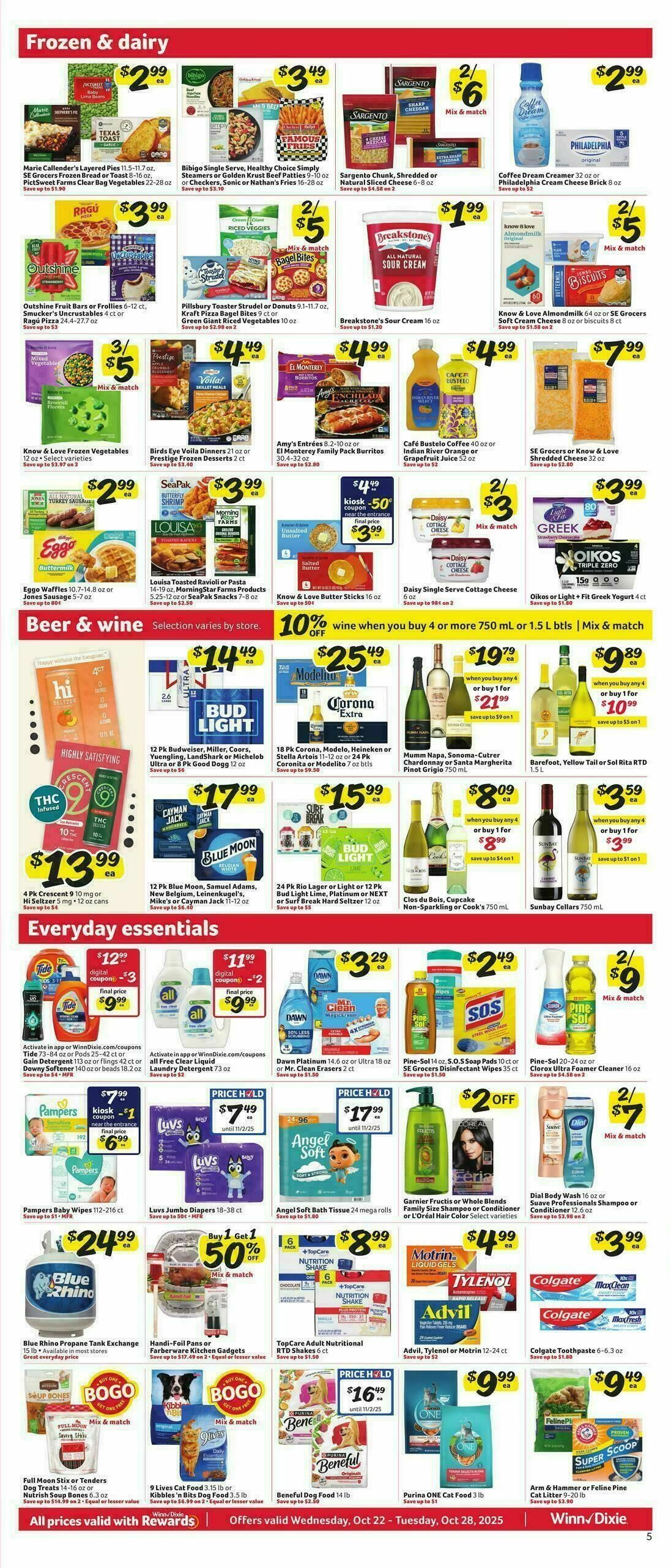 Winn-Dixie Weekly Ad from October 22