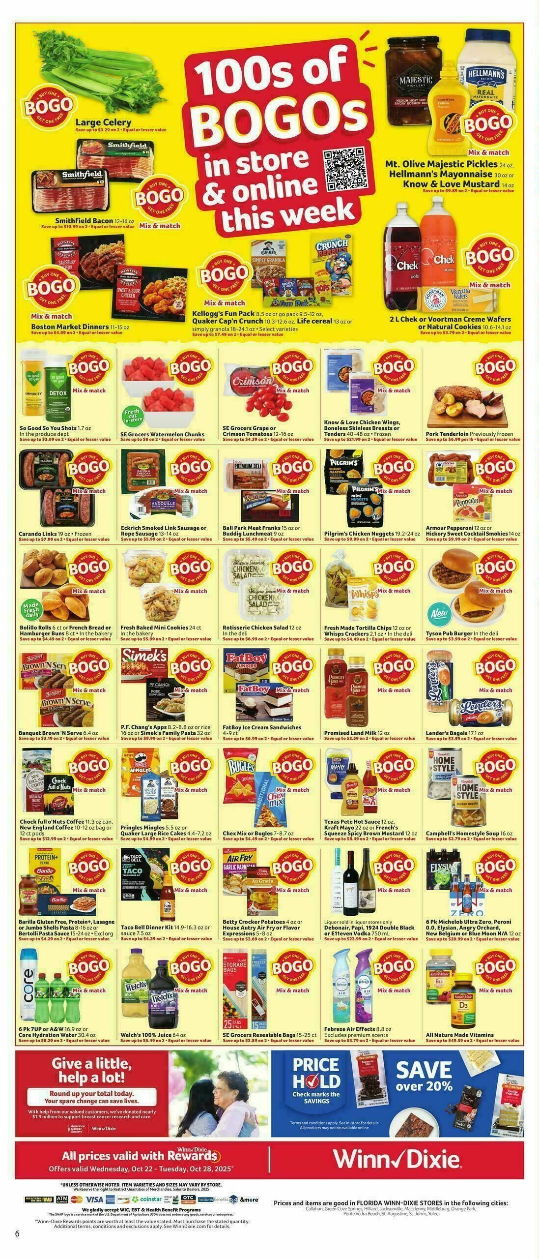 Winn-Dixie Weekly Ad from October 22