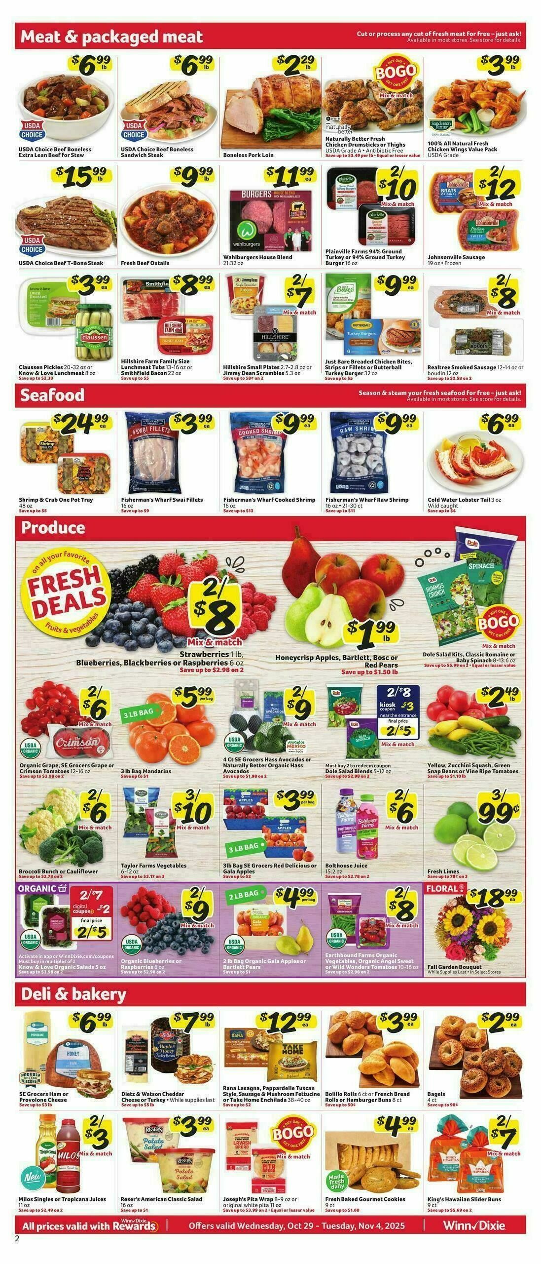 Winn-Dixie Weekly Ad from October 29