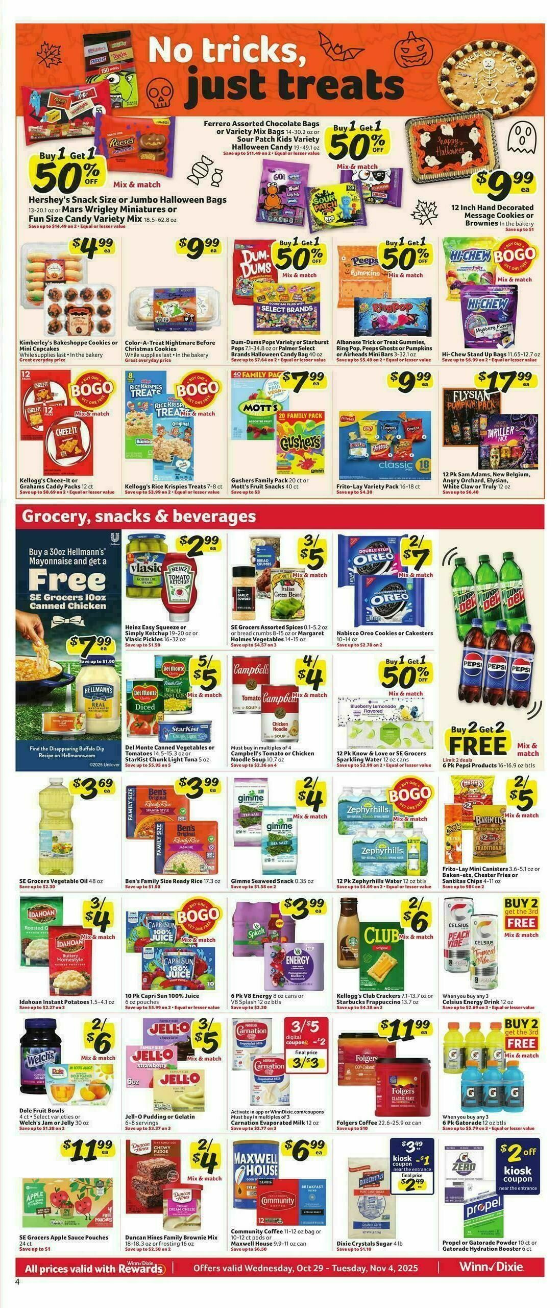 Winn-Dixie Weekly Ad from October 29