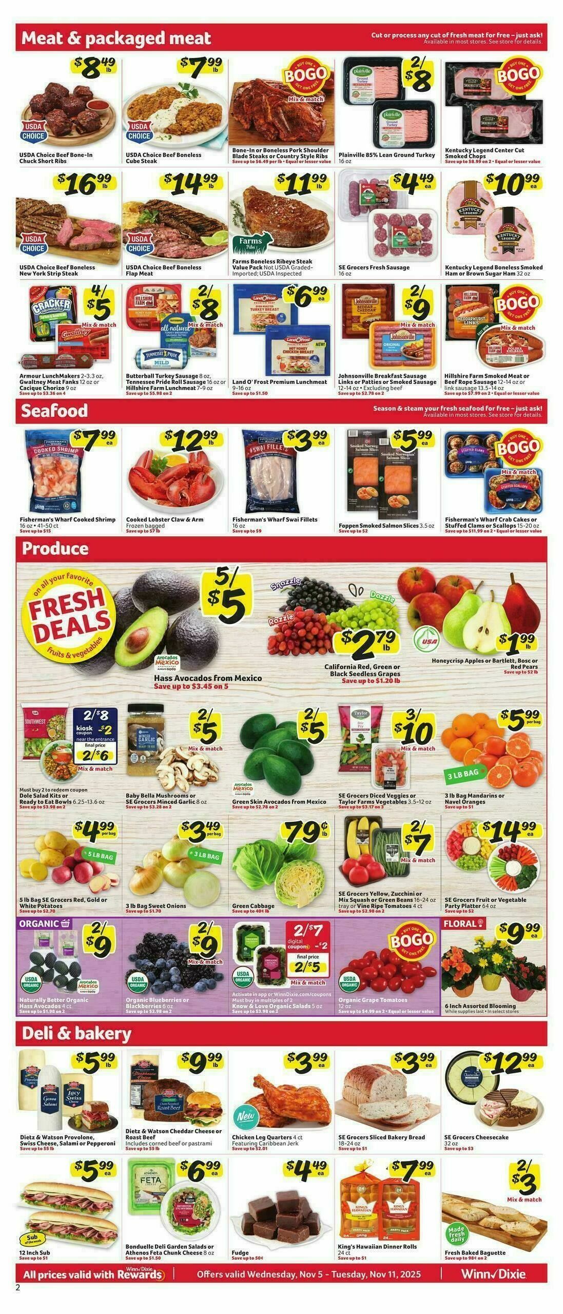 Winn-Dixie Weekly Ad from November 5
