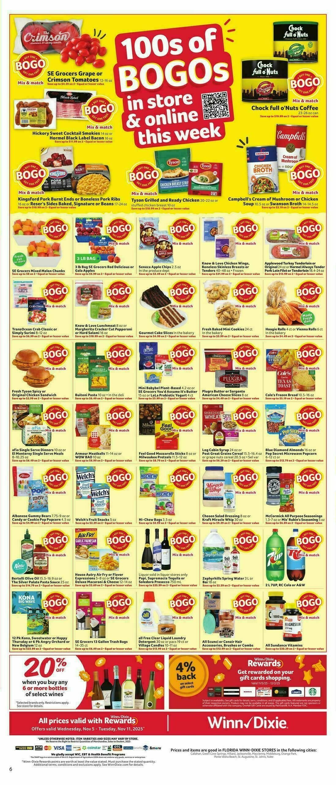 Winn-Dixie Weekly Ad from November 5