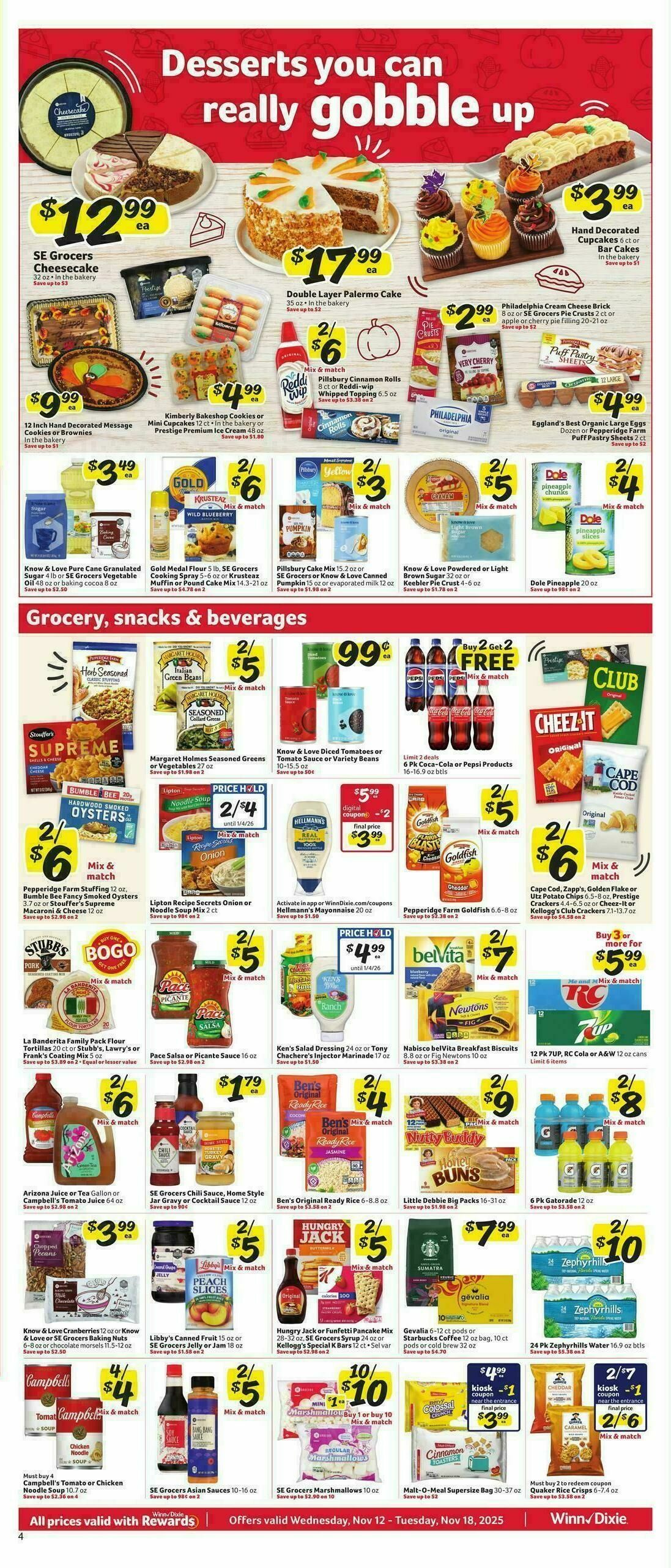 Winn-Dixie Weekly Ad from November 12