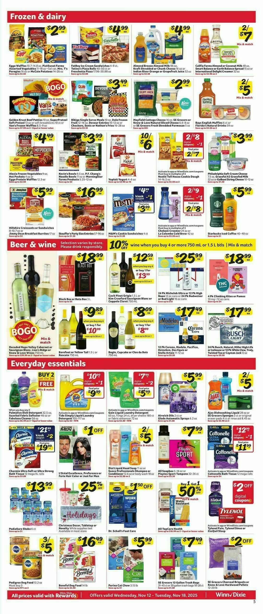 Winn-Dixie Weekly Ad from November 12