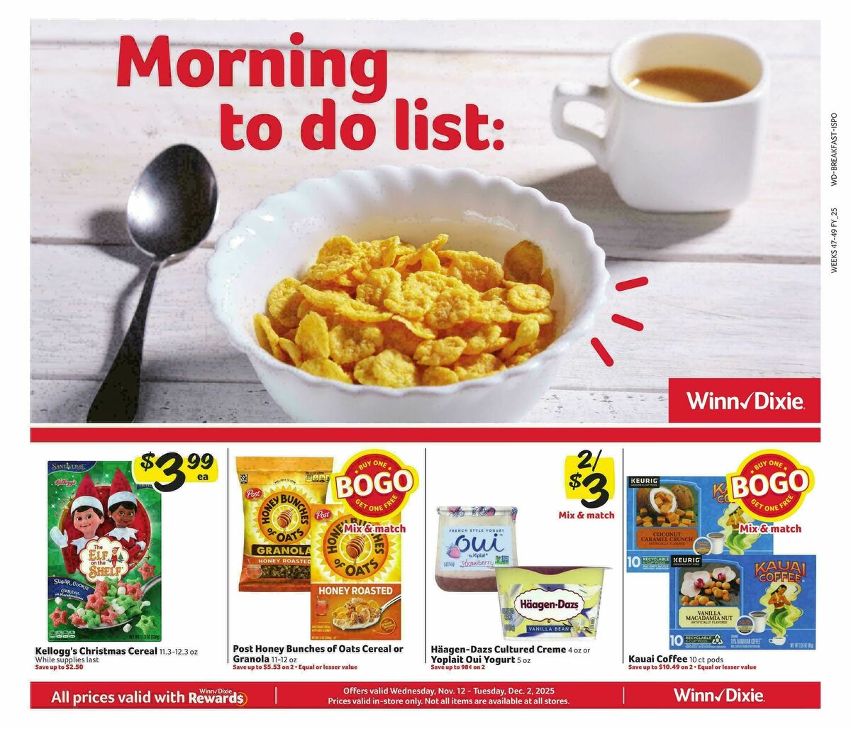 Winn-Dixie Weekly Ad from November 12