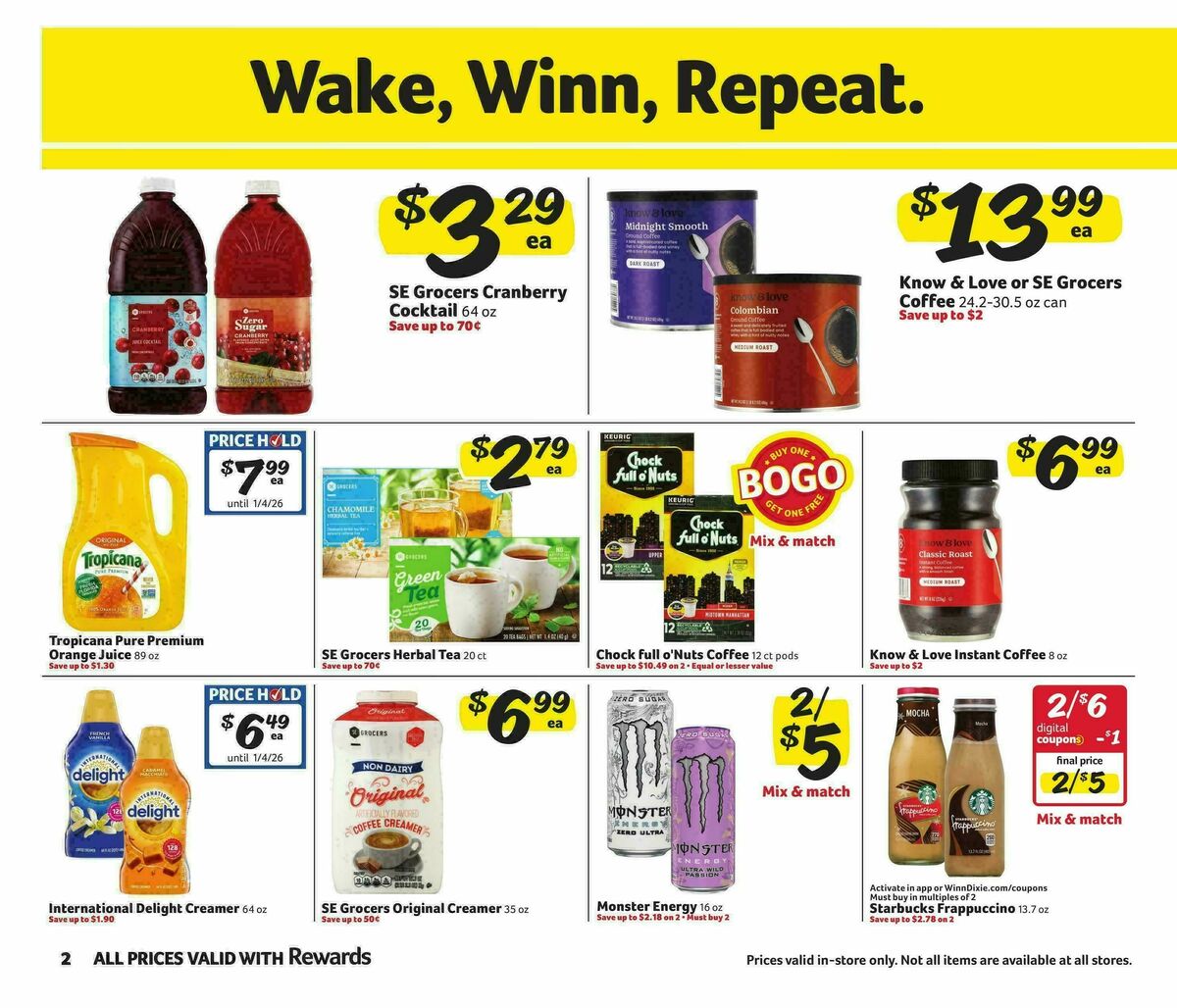 Winn-Dixie Weekly Ad from November 12