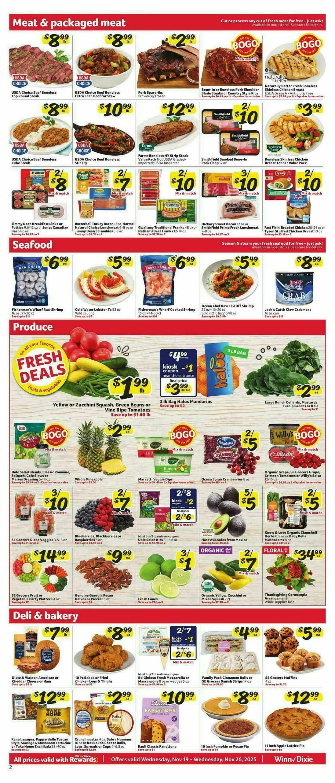 Winn-Dixie Weekly Ad from November 19