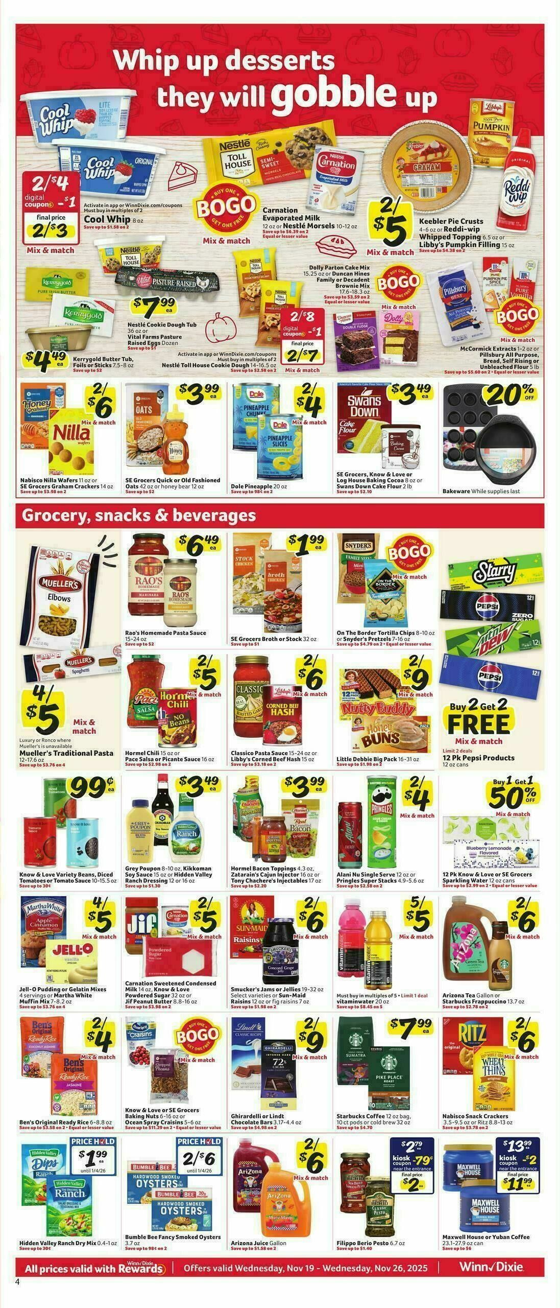 Winn-Dixie Weekly Ad from November 19