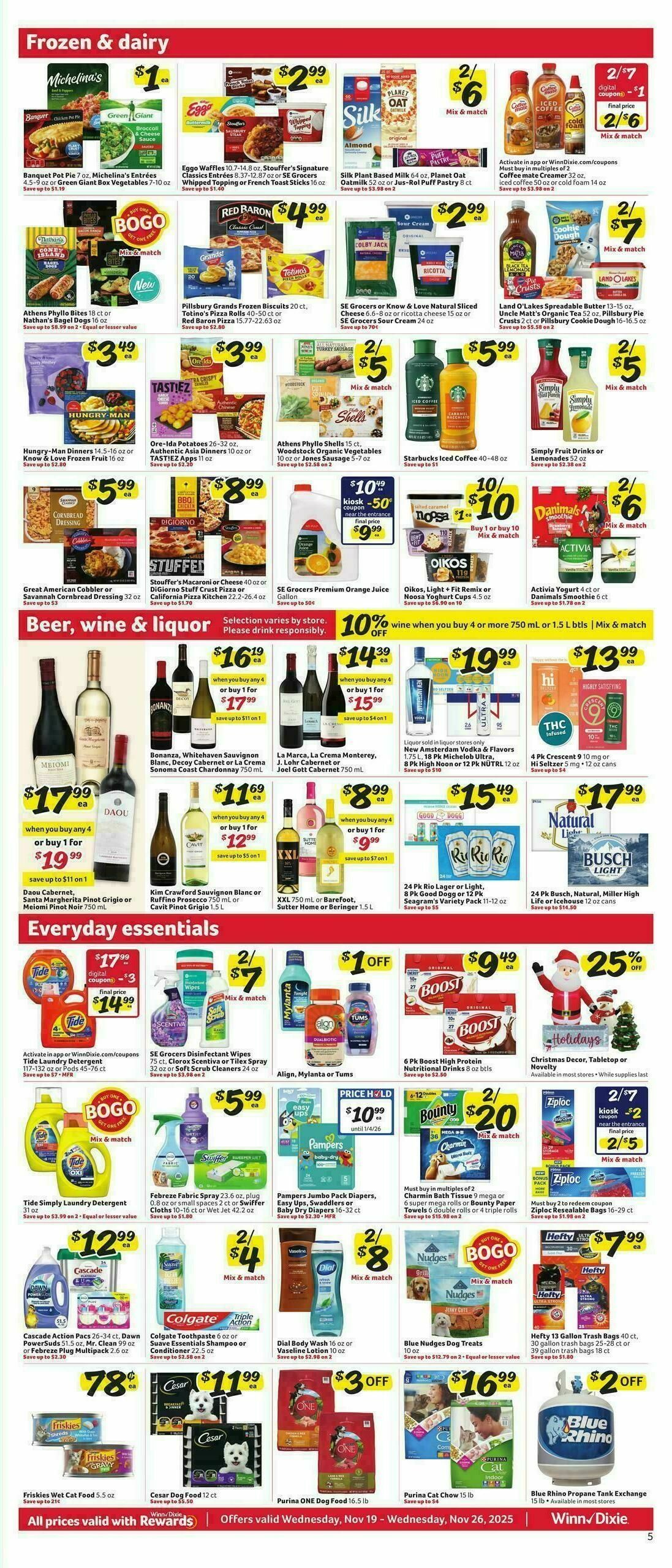 Winn-Dixie Weekly Ad from November 19