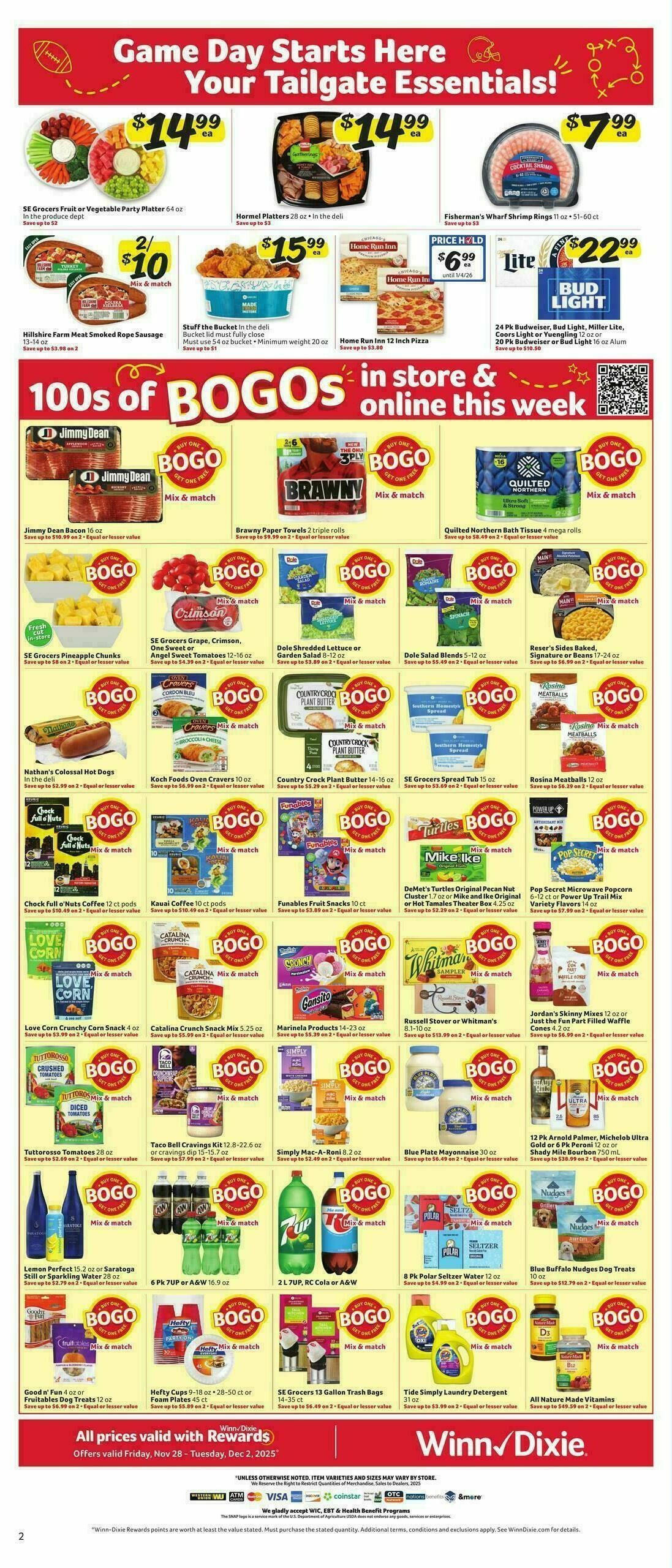 Winn-Dixie Weekly Ad from November 28