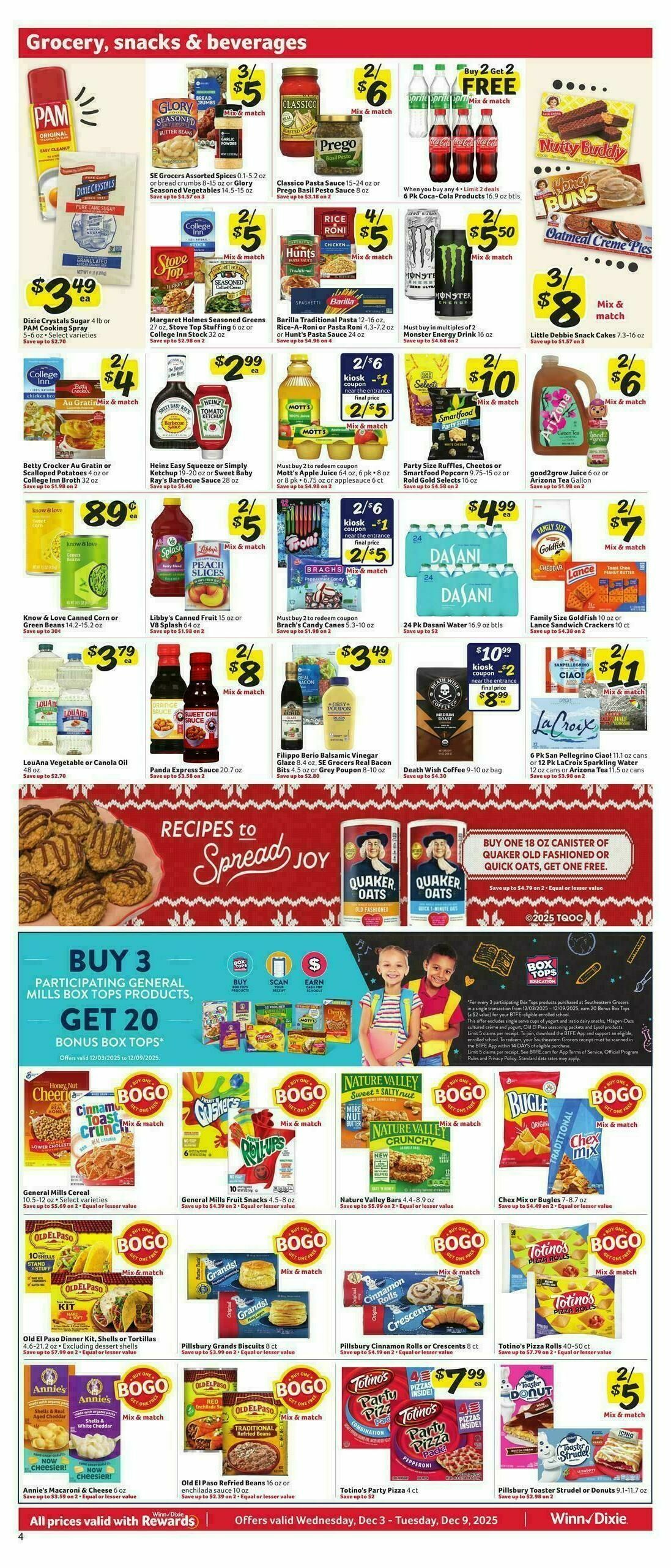 Winn-Dixie Weekly Ad from December 3