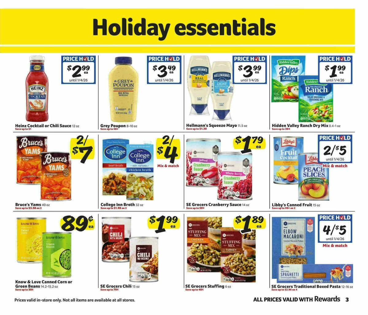 Winn-Dixie Weekly Ad from December 3