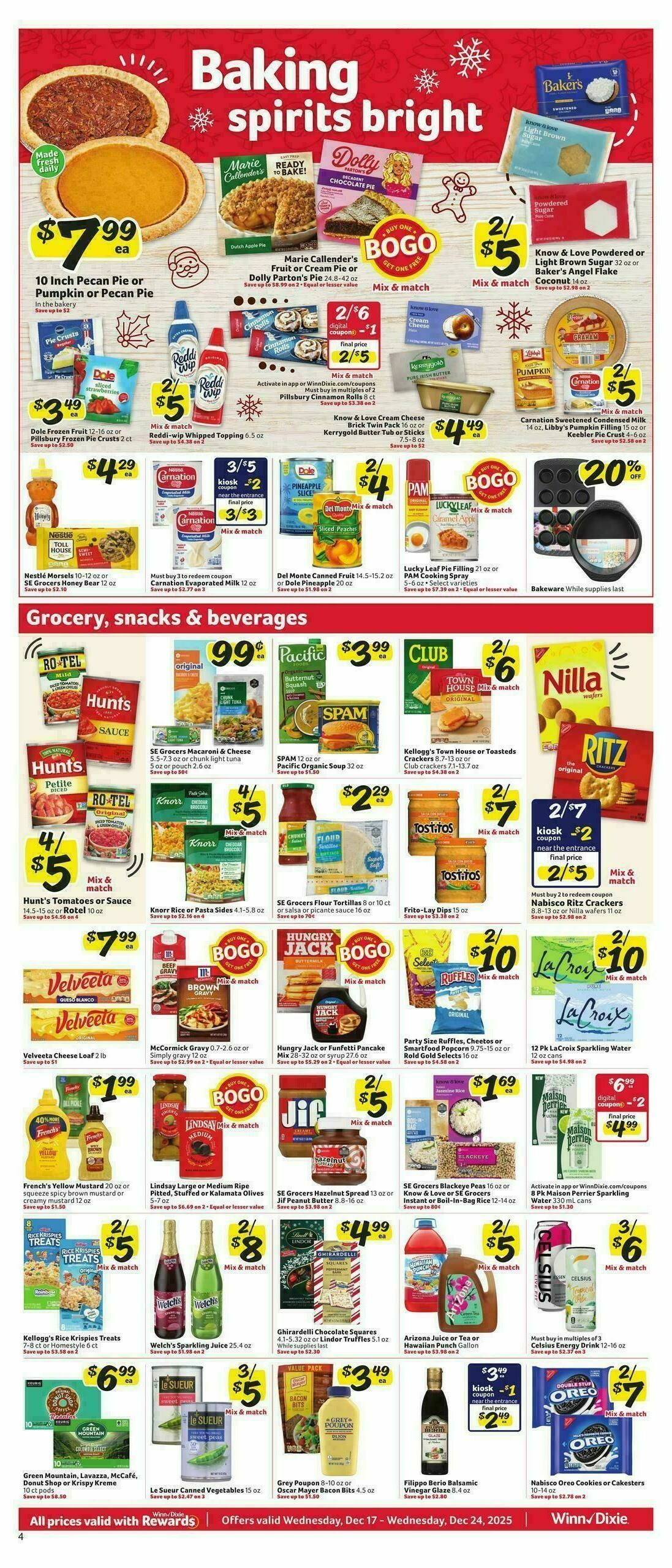 Winn-Dixie Weekly Ad from December 17