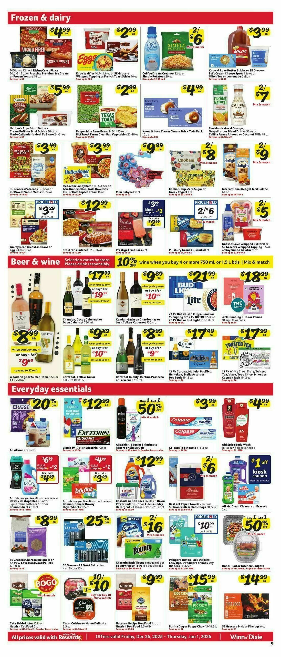 Winn-Dixie Weekly Ad from December 26