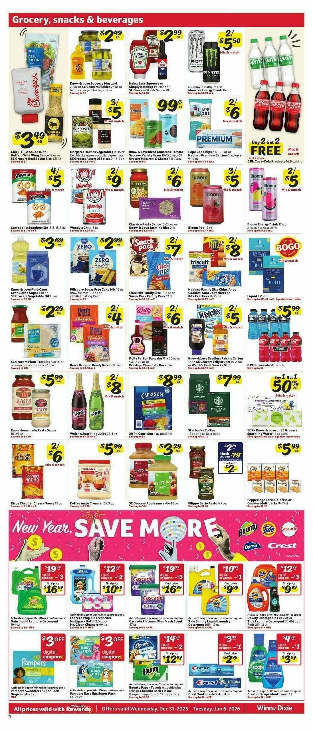 Winn-Dixie Weekly Ad from December 31