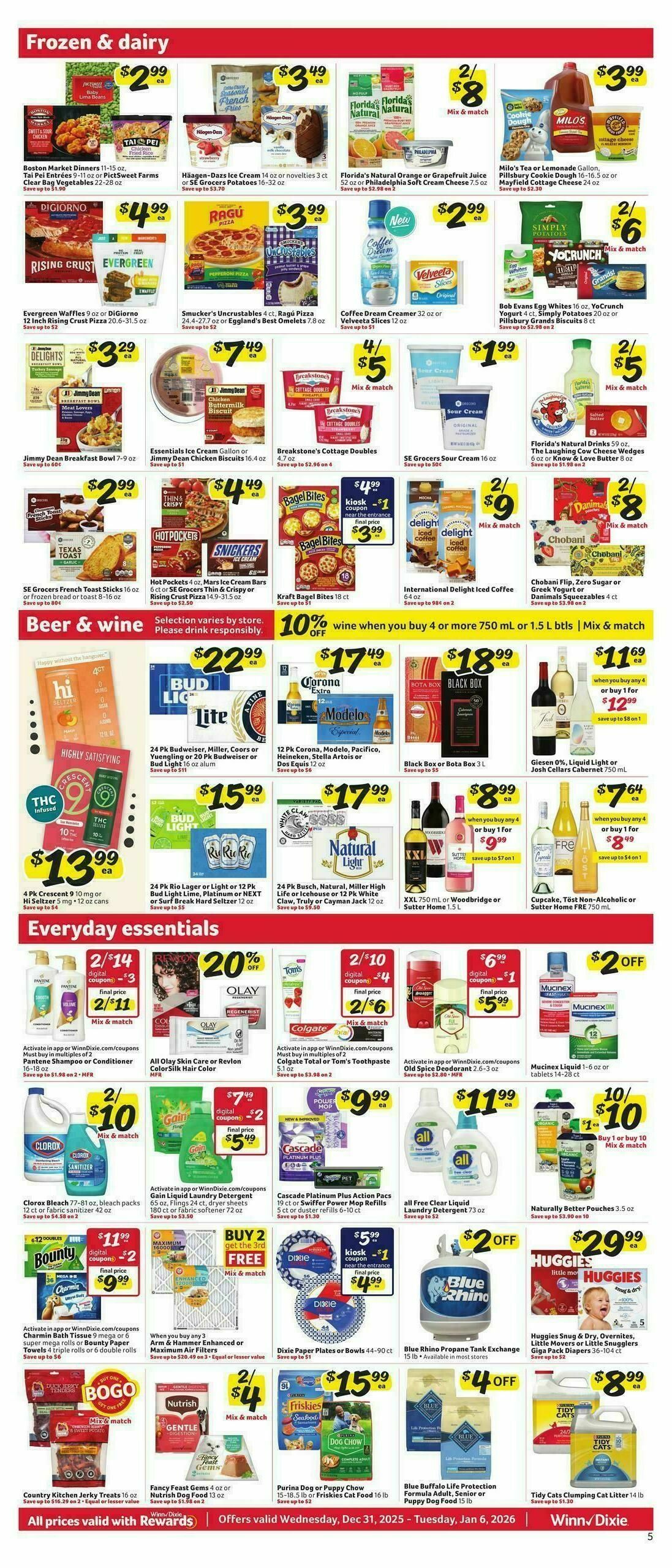 Winn-Dixie Weekly Ad from December 31