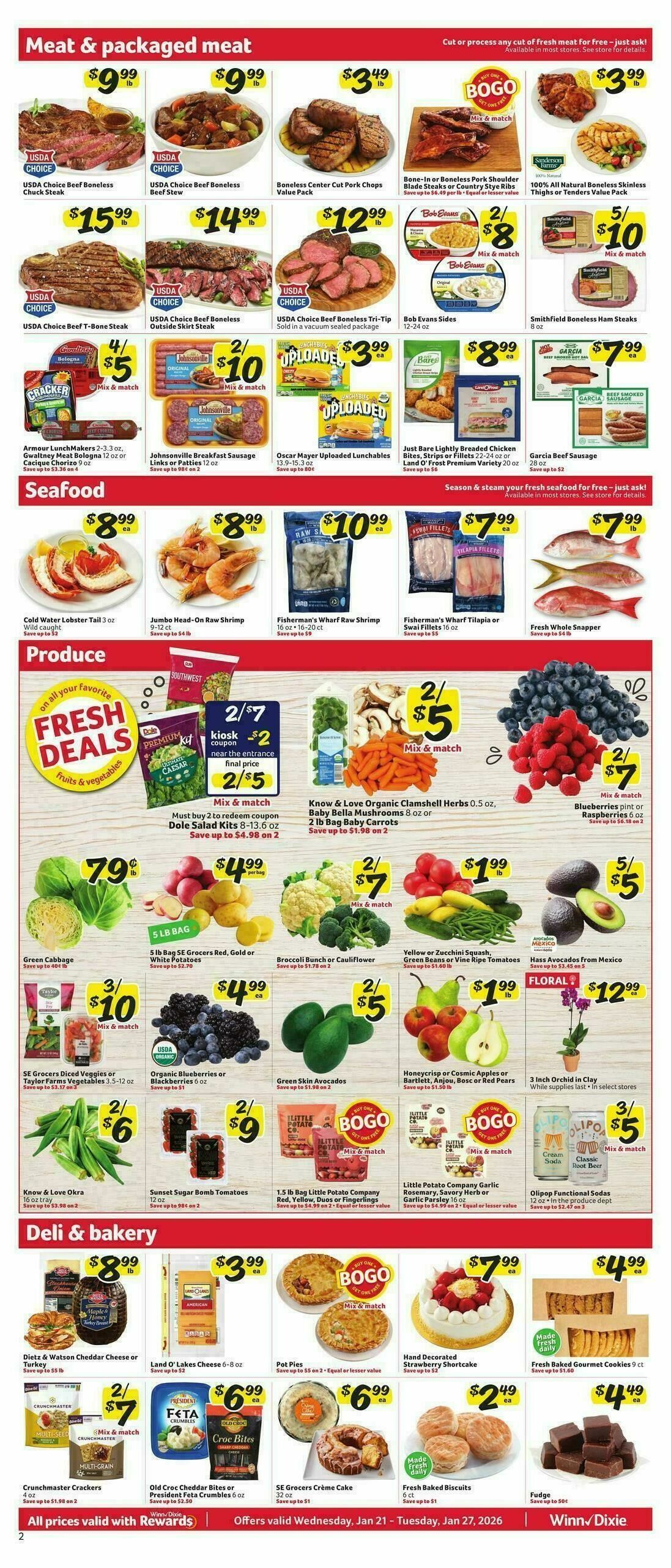 Winn-Dixie Weekly Ad from January 21