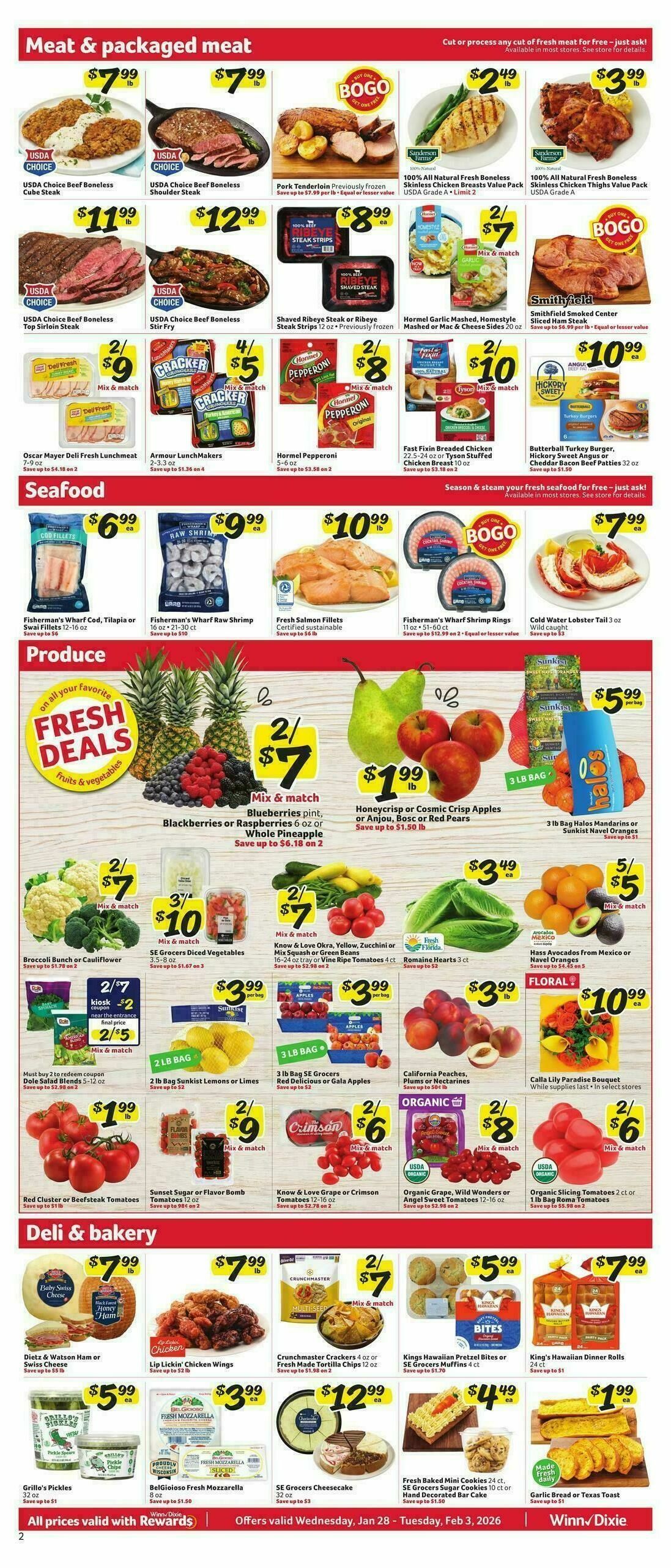 Winn-Dixie Weekly Ad from January 28