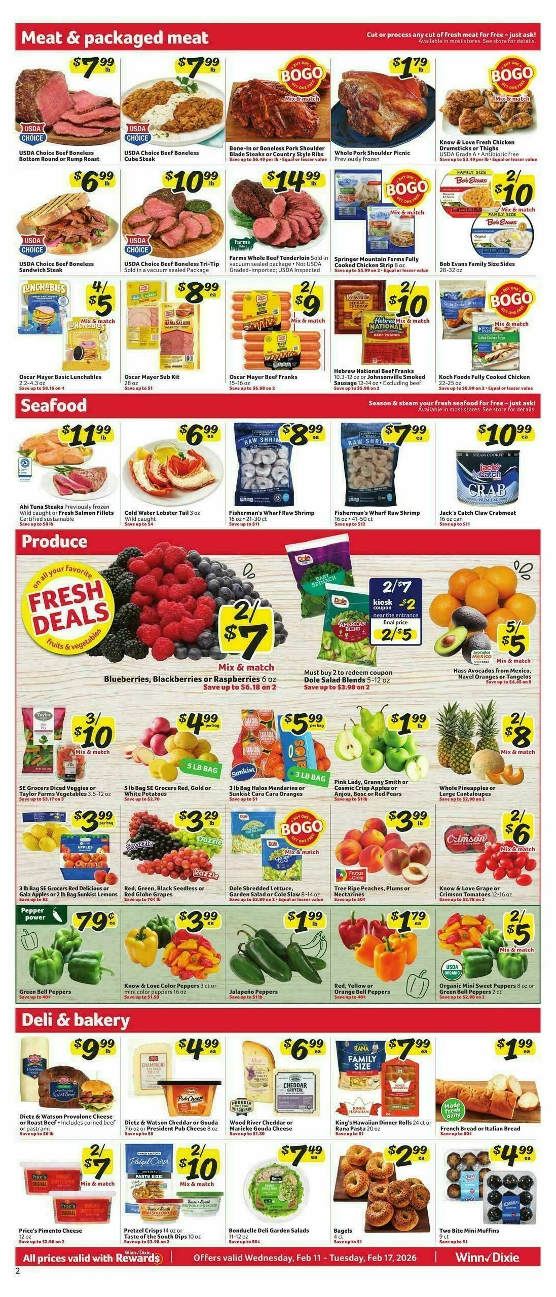 Winn-Dixie Weekly Ad from February 11